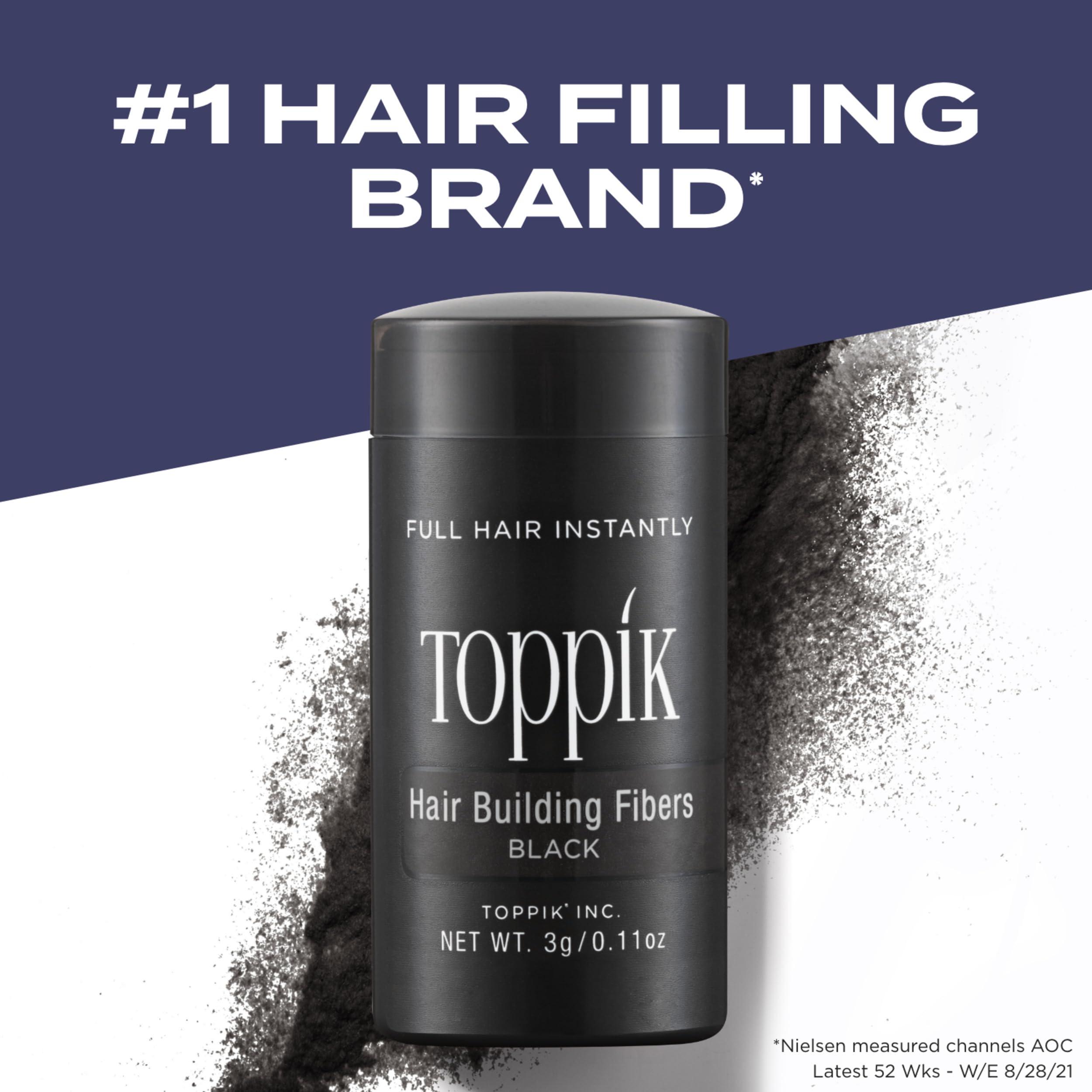 Toppik Hair Building Fibers, Fill In Fine or Thinning Hair Instantly Thicker, Fuller Looking Hair 9 Shades,4 size options - Image 2