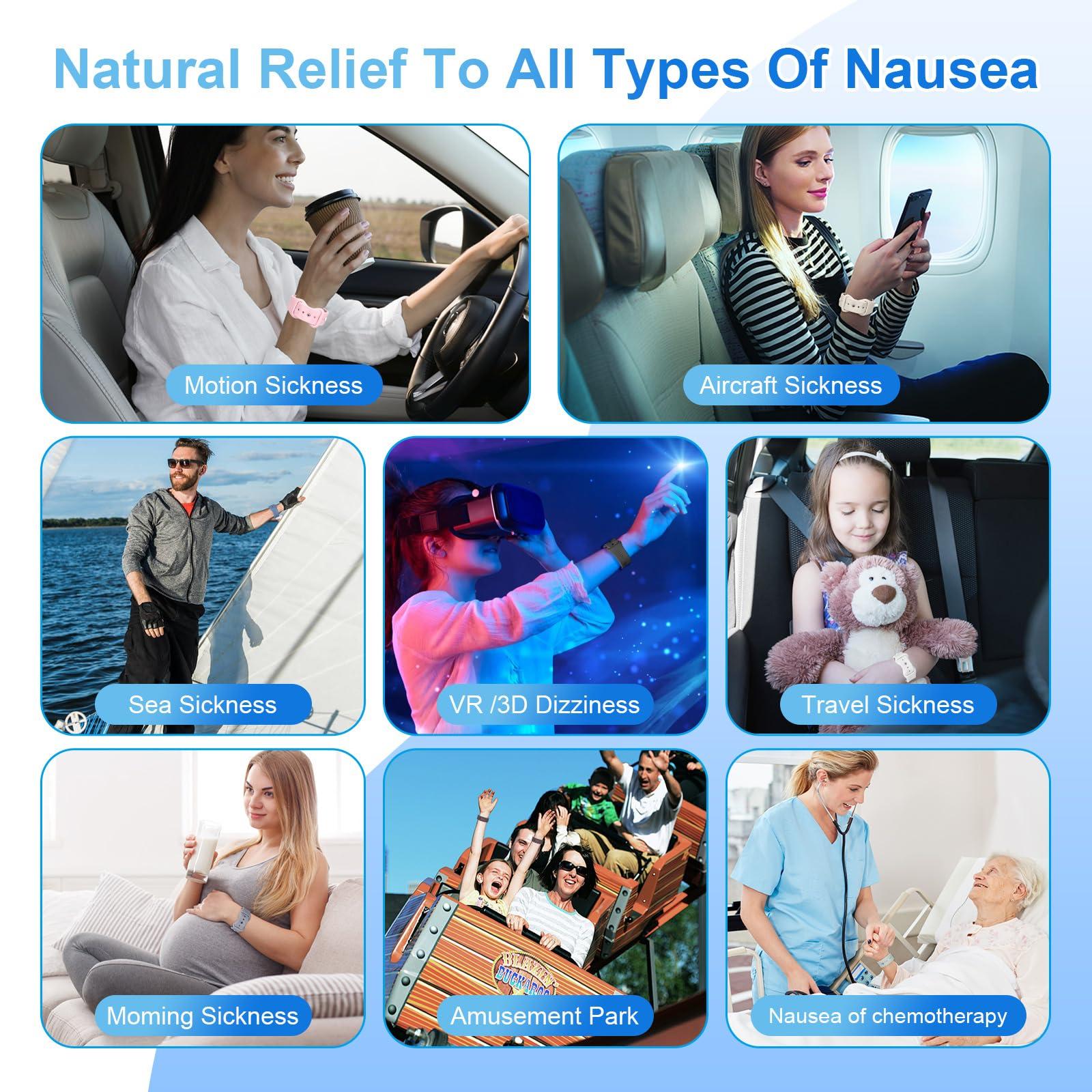 LYJEE Motion Sickness Bands Anti Nausea Wristband for Adult and Kids Morning Sickness Relief for Pregnant Women Acupressure Nausea Relief for Car, Sea, Air Sickness - Image 6