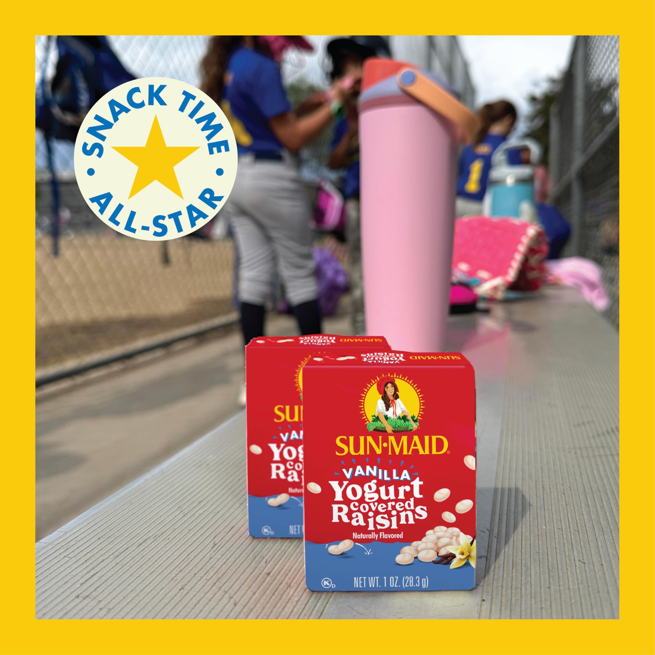Sun-Maid Vanilla Yogurt Coated Raisins - (6 Pack) 1 oz Snack-Size Box - Yogurt Covered Dried Fruit Snack for Lunches and Snacks - Image 9