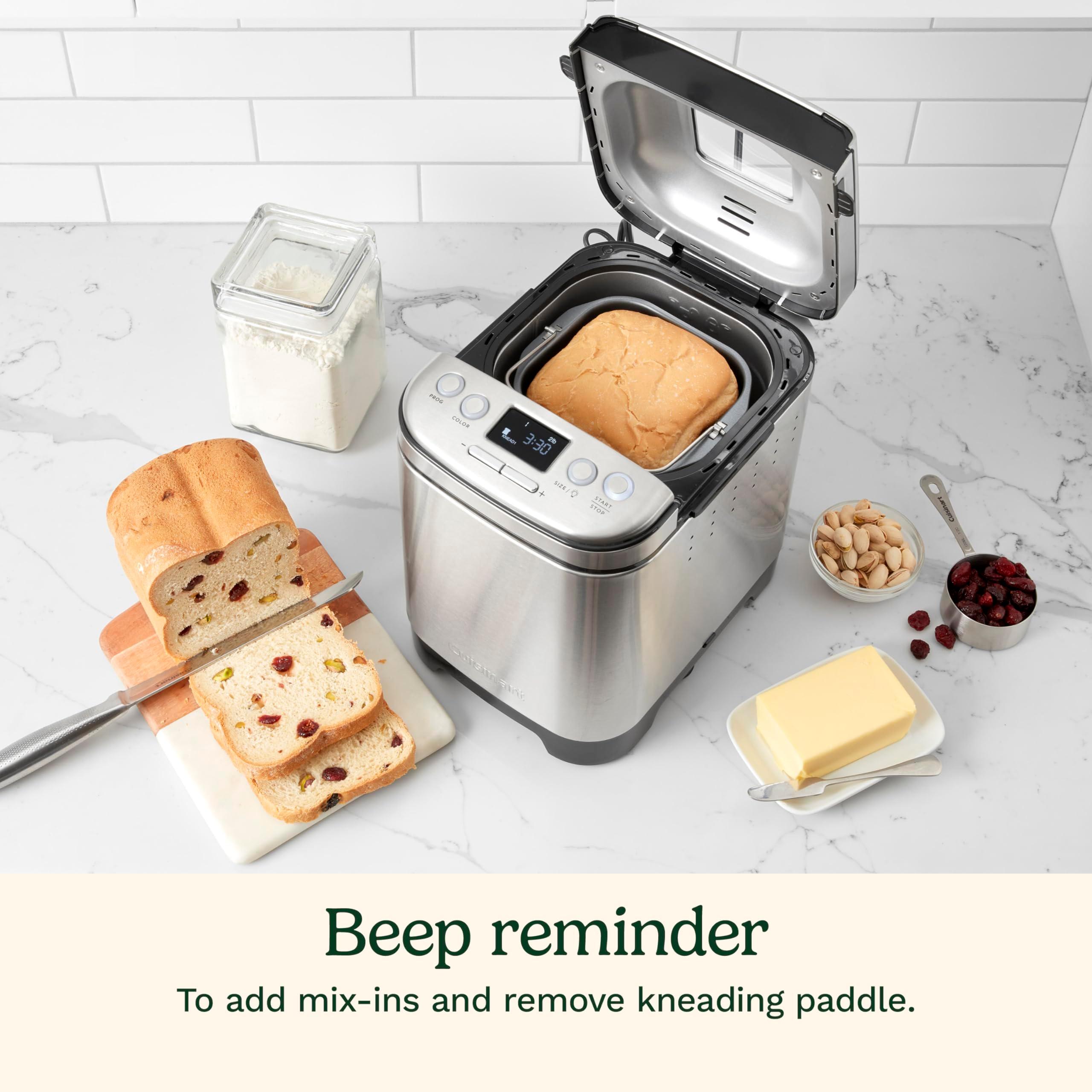 Cuisinart Bread Maker Machine, Compact and Automatic, Customizable Settings, Up to 2lb Loaves, CBK-110NAS - Image 6