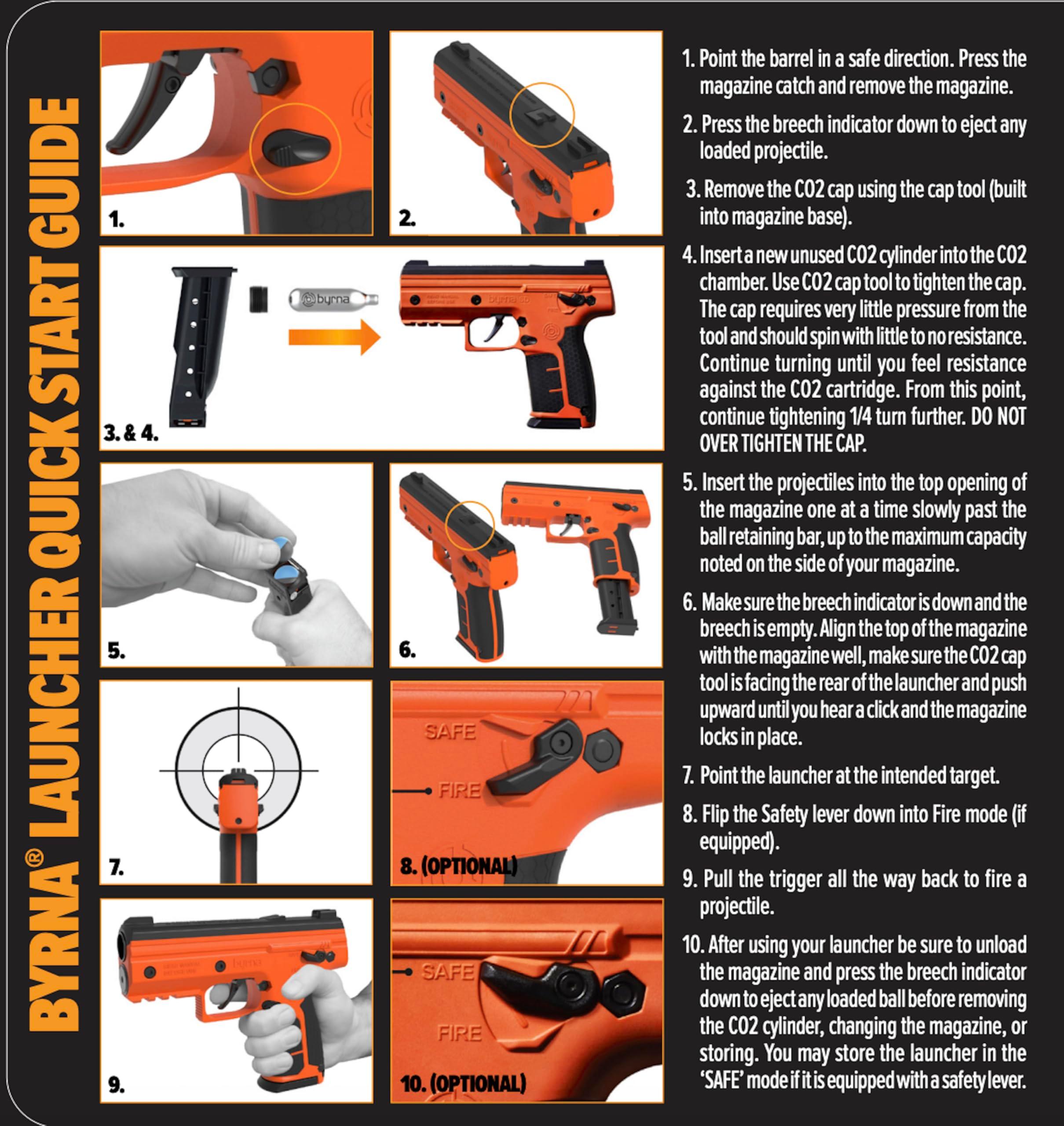 Byrna SD [Self Defense] Kinetic Launcher Ultimate Bundle - Non Lethal Kinetic Projectile Launcher, Home & Personal Defense | Proudly Assembled in The USA - Image 8