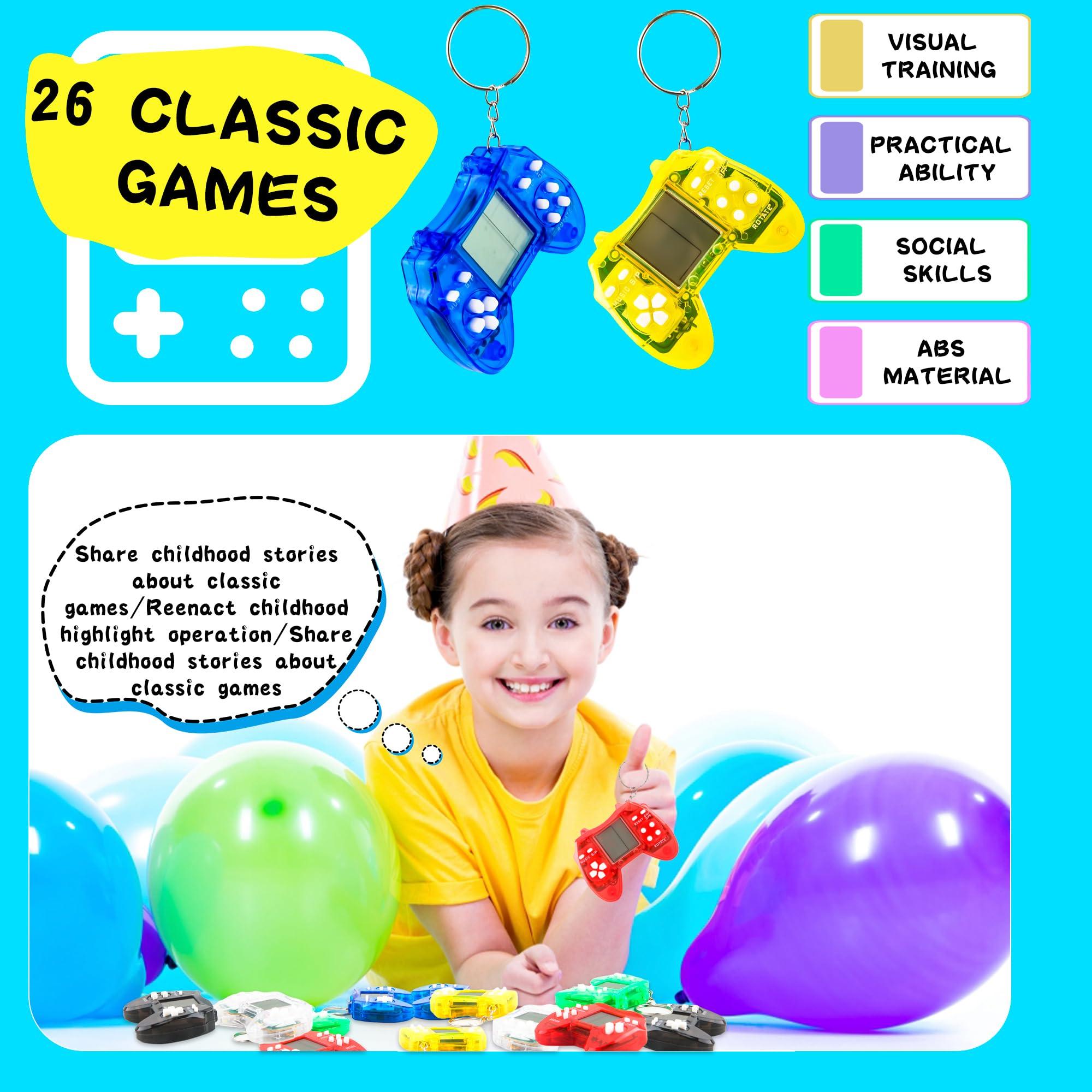 Conagel 18 Pack Mini Video Game Keychain Small Gamepads Keychains for Video Game Party Favors Birthday School Party Gifts - Image 3
