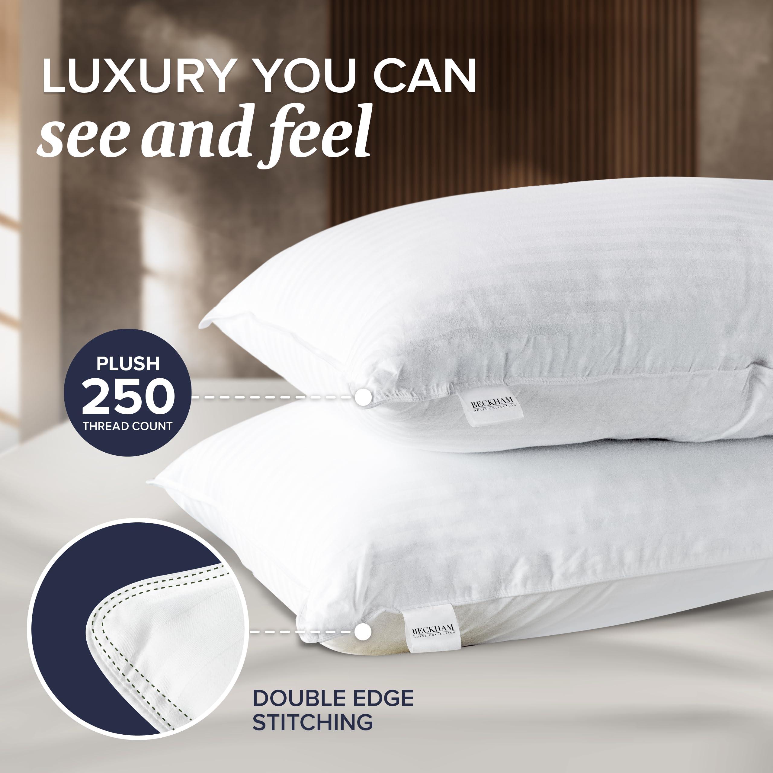 Beckham Hotel Collection Bed Pillows Standard/Queen Size Set of 2 - Original Down Alternative Pillow for Sleeping - Bedding for Back, Stomach or Side Sleepers - Image 5