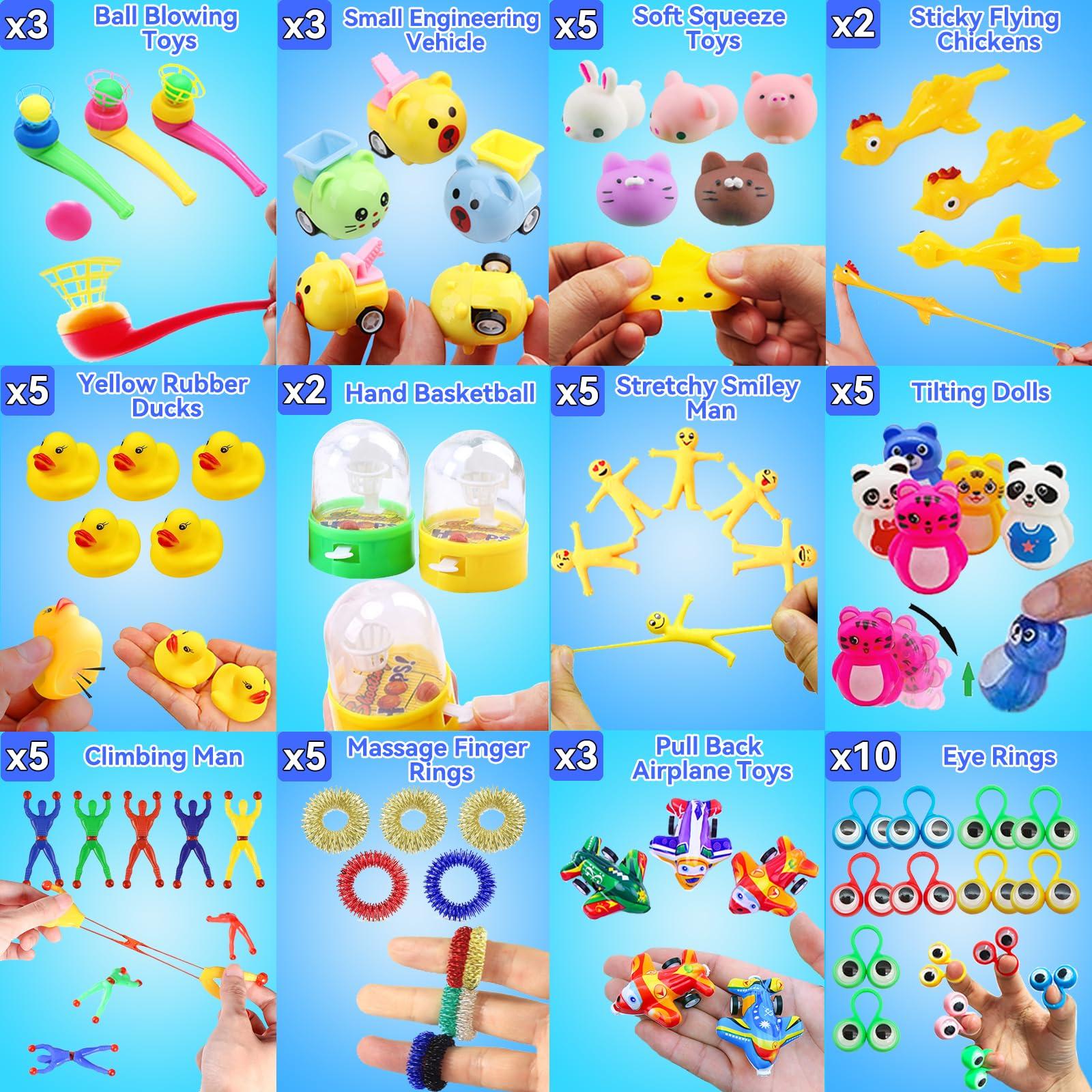 125 Pack Fidget Toys Assortment for Kids 4-8-12,Stress&Anxiety Relief Toys for Party Favors,Treasure Box Fillers,Classroom Prizes Rewards,Carnival,Pinata Stuffers - Image 6