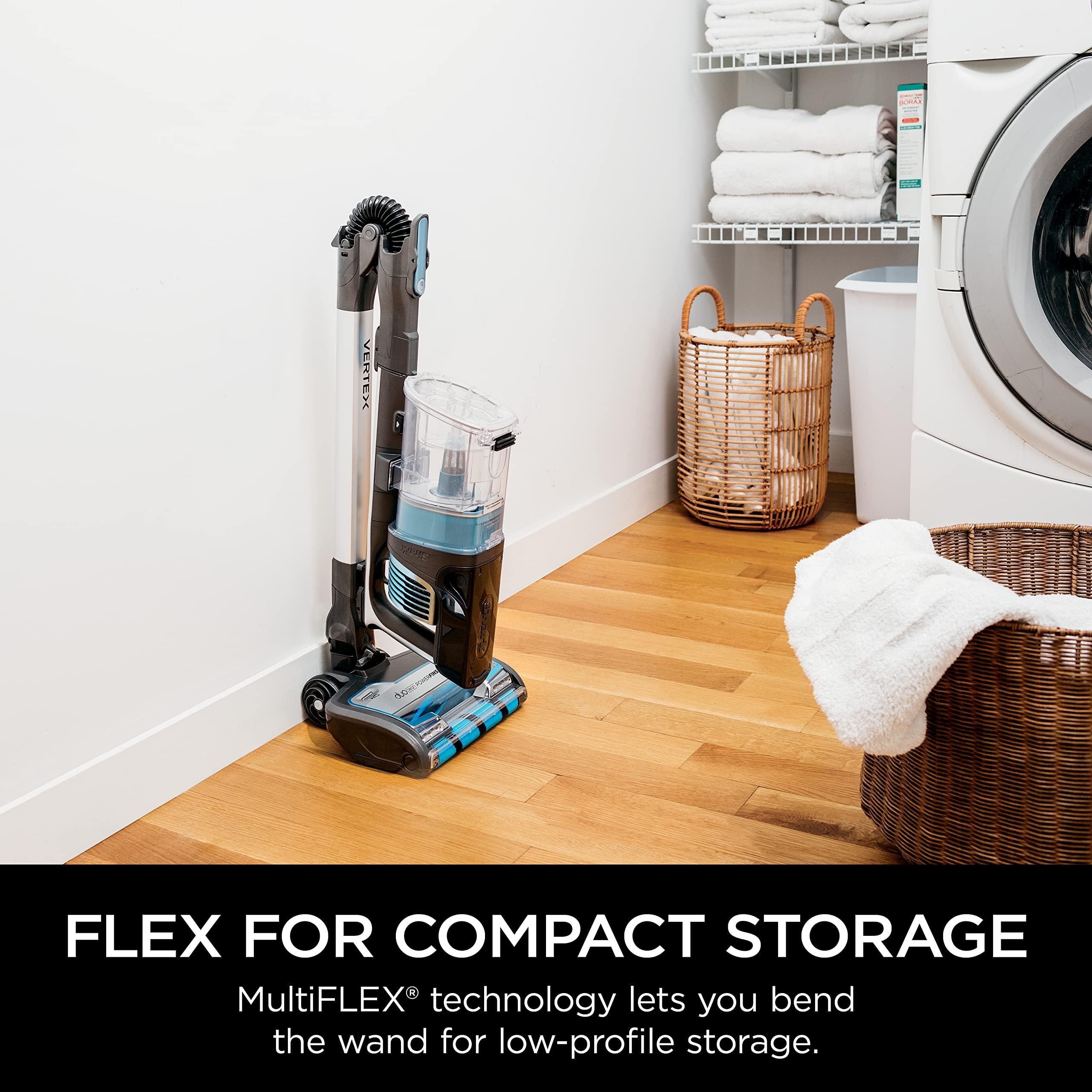 Shark IZ462H Vertex Ultra Lightweight Cordless Stick Vacuum with DuoClean PowerFins, Crevice, Pet Multi-Tool, Anti-Allergen, Brush, Removable Handheld, Flex, 60 min Runtime, Blue, MultiFLEX - Image 5