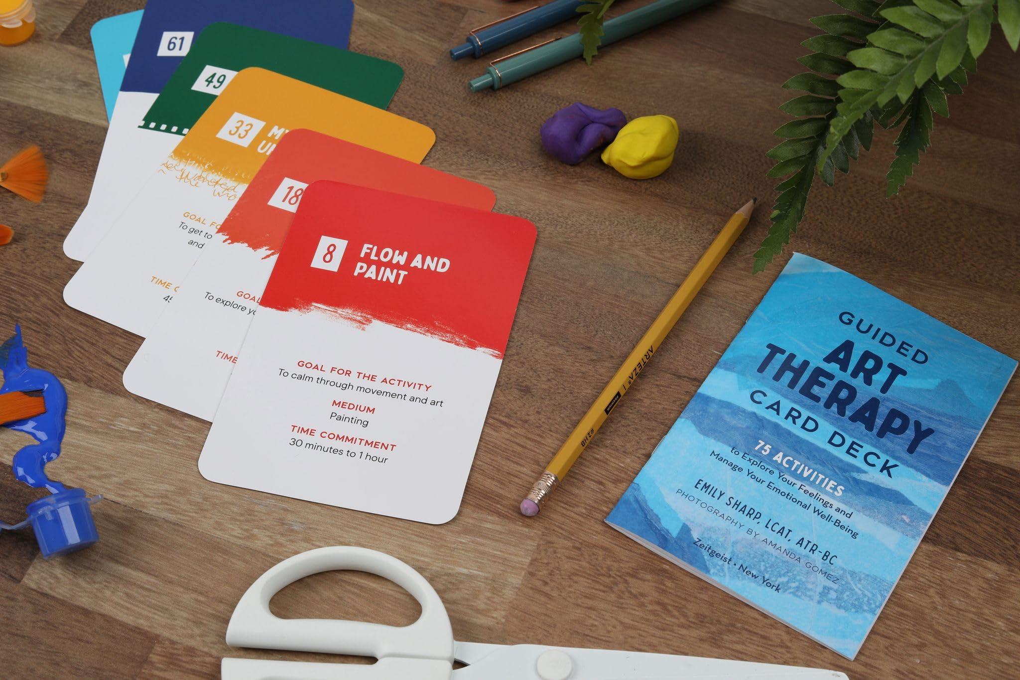 Guided Art Therapy Card Deck: 75 Activities to Explore Your Feelings and Manage Your Emotional Well-Being - Image 8