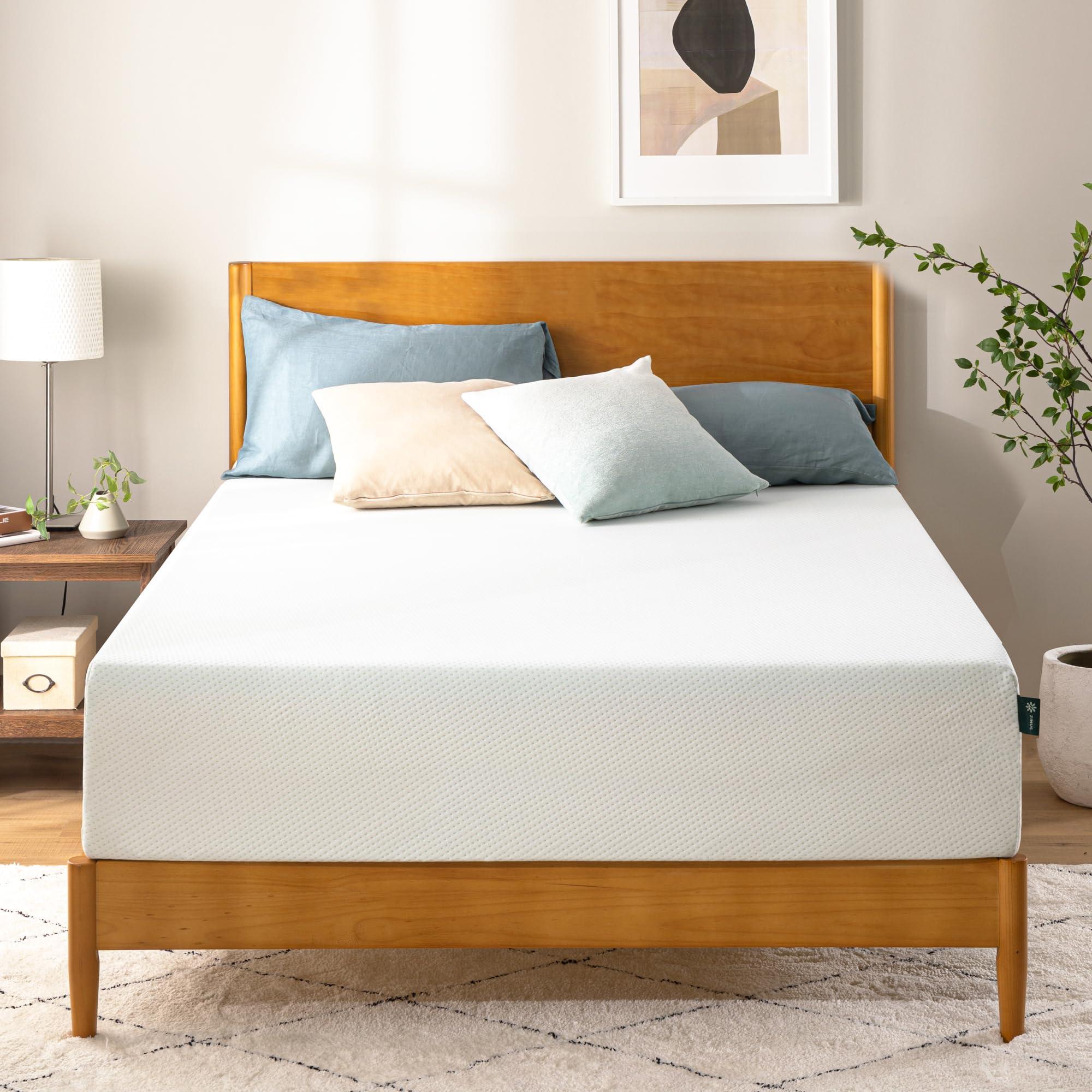 ZINUS 12 Inch Green Tea Memory Foam Mattress [New Version], Fiberglass free, Medium Firm Feel, Zoned Pressure Relief, Certified Safe Foams & Fabric, Bed-In-A-Box, Queen - Image 12