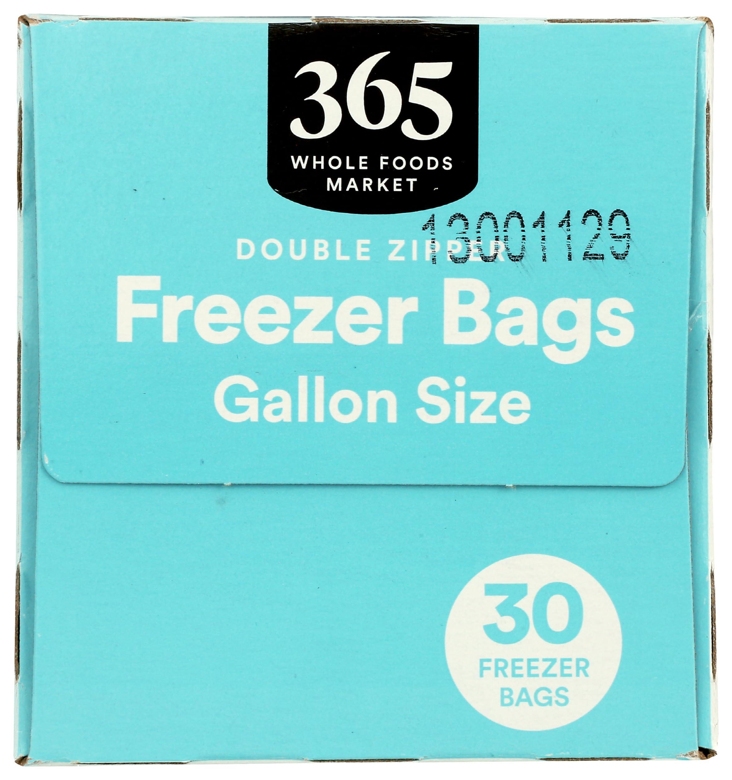 365 by Whole Foods Market, Gallon Size Freezer Bags, Double Zipper, 30 Count - Image 4