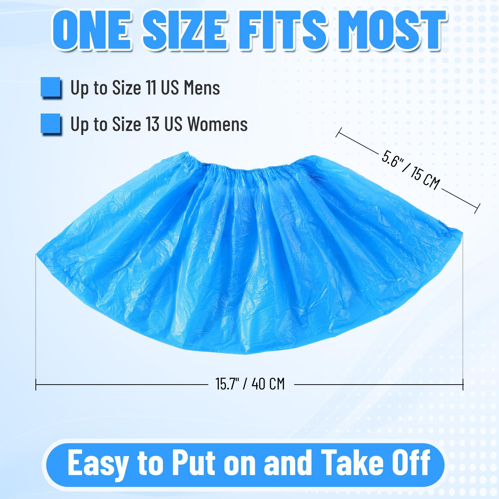 UML Brand Shoe Covers Disposable - 100 Pack - Booties for Shoes Covers - Indoor Waterproof Shoe Booties Disposable Non Slip - Fits Up To Size 11 US Men and 13 US Women - Image 2