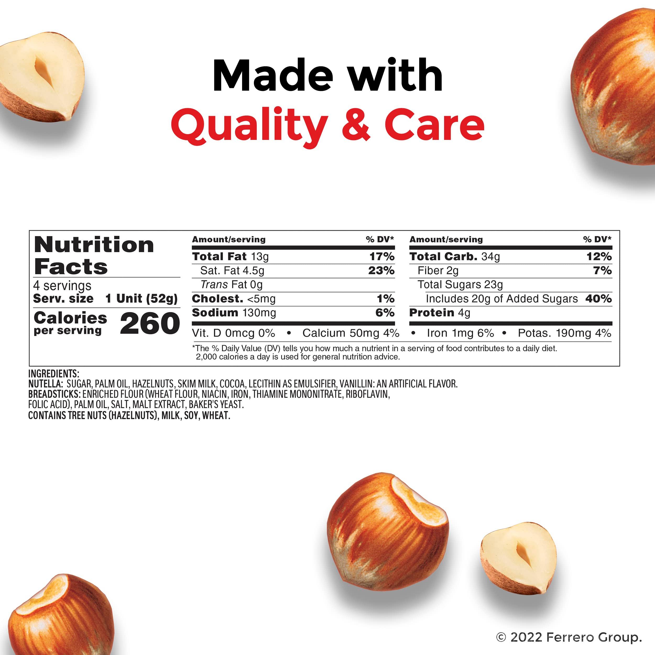 Nutella & GO! Bulk 24 Pack, Hazelnut and Cocoa Spread with Breadsticks, Stocking Stuffers, Snack Cups, 1.8 oz Each​ - Image 6