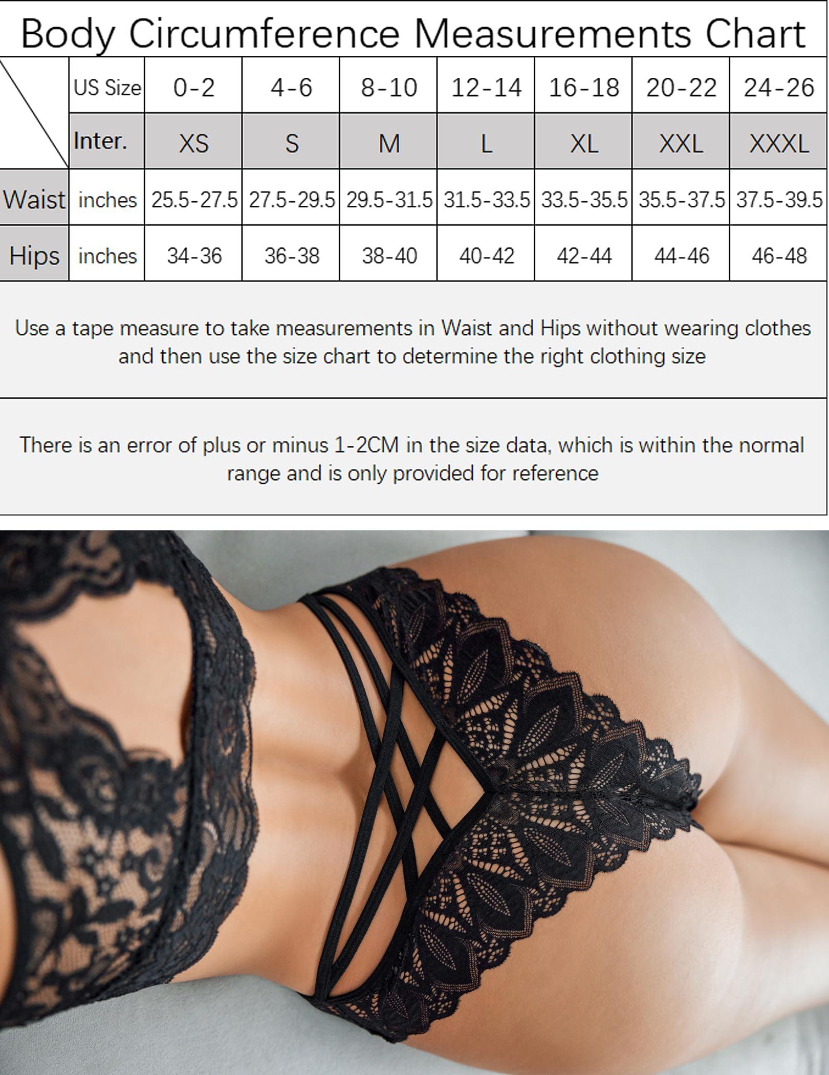 Avidlove Sexy Cheeky Panties for Women Lace Criss Cross Bikini Underwear 1-4 Pack - Image 4