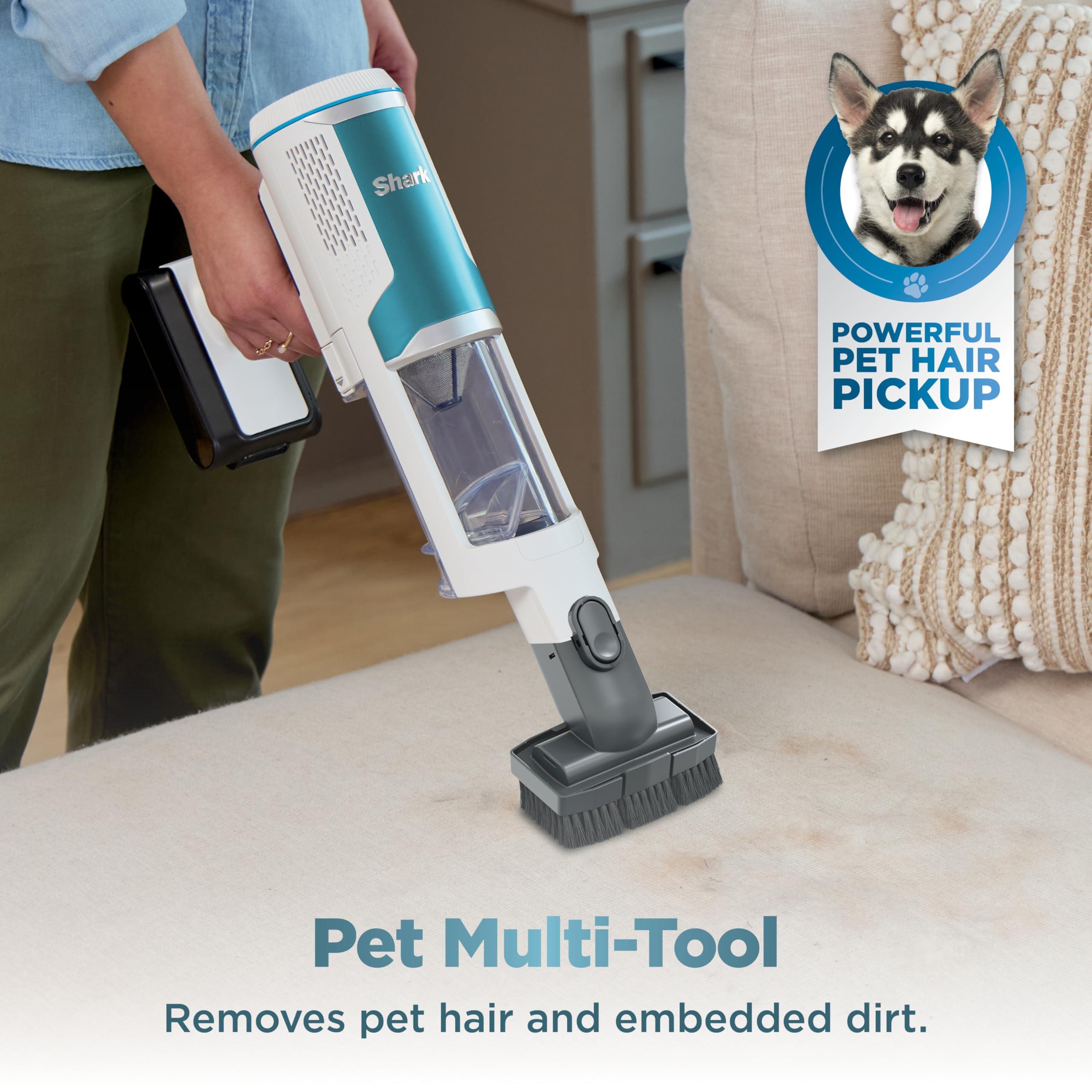 Shark Clean & Empty Cordless Stick Vacuum – Lightweight Cordless with HEPA Filter, Portable, Rechargeable, Auto-Empty System, Stick Vacuum for Pet Hair, Carpets & Hardfloor, White, BU3521 - Image 12