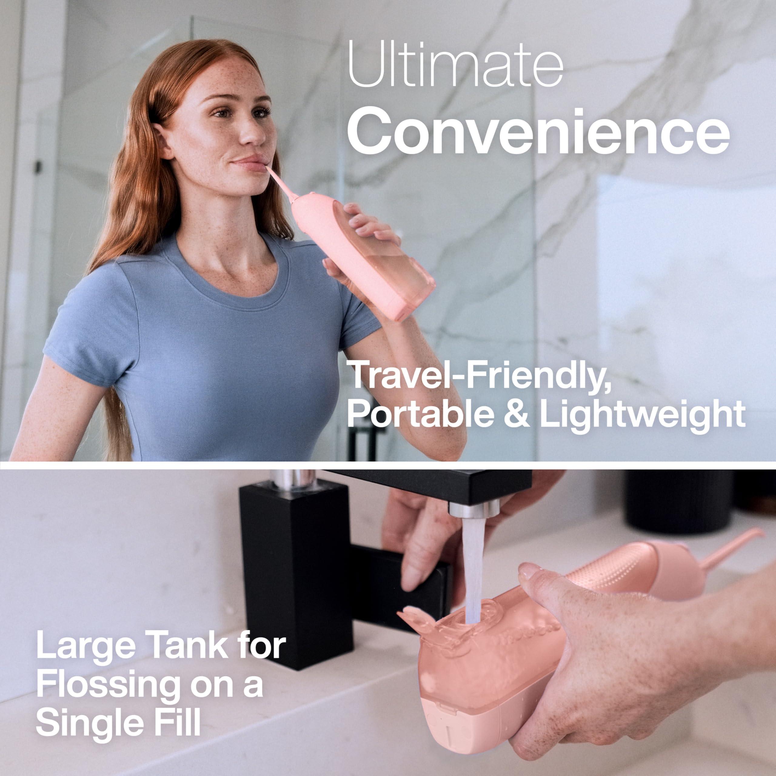 Aquasonic Icon Toothbrush & Water Flosser Bundle (Blush) - Image 8