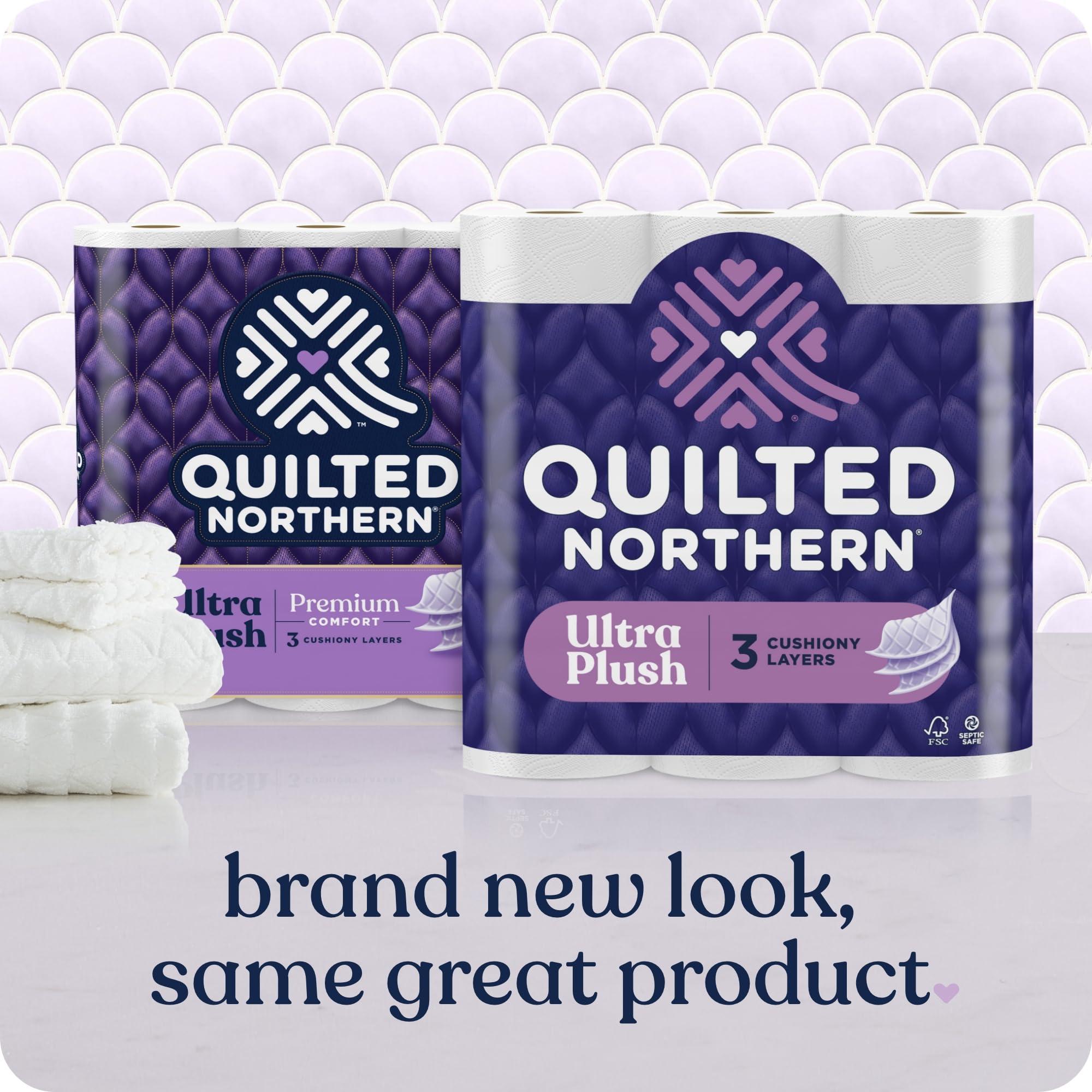 Quilted Northern Ultra Plush Toilet Paper, 8 Super Mega Rolls = 48 Regular Rolls, 3X Thicker*, 3 Ply Soft Toilet Tissue - Image 3
