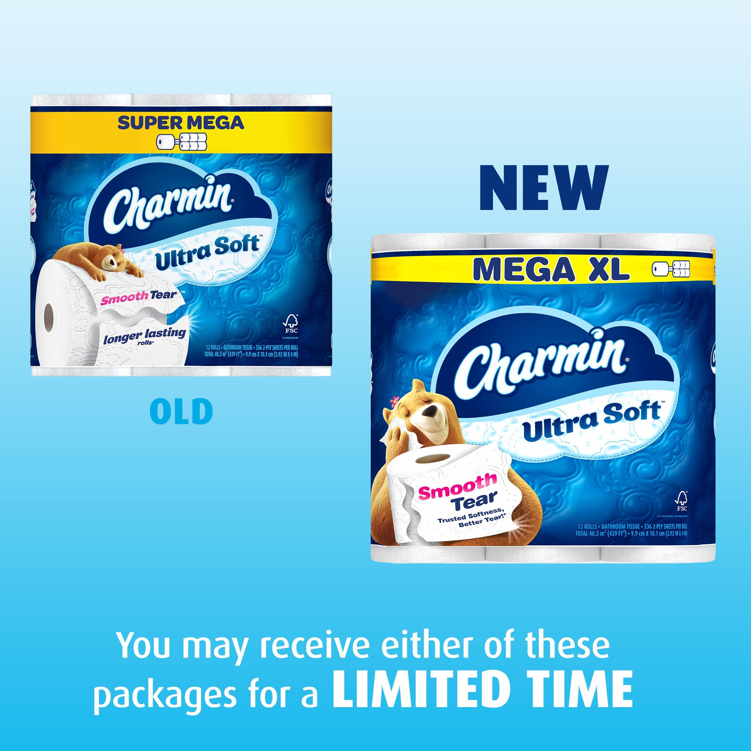 Charmin Ultra Soft Toilet Paper, 18 Mega XL Rolls = 108 Regular Rolls - Image 2