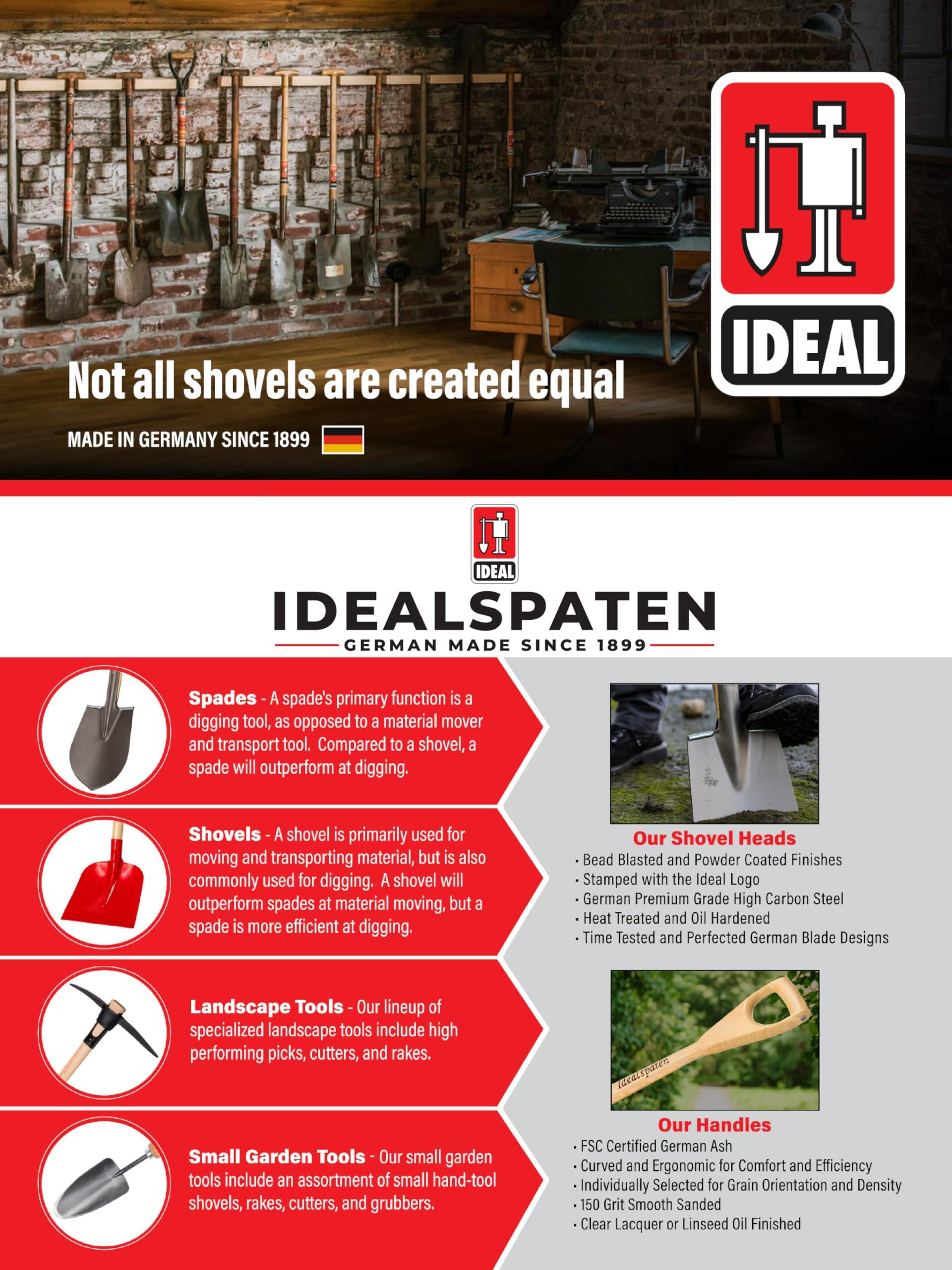 IDEALSPATEN - Made in Germany Since 1899 - Kieler Pointed Spade - D Handle Professional Cutting and Digging Spade 5.25lb - 45in (Kieler)#IS110 - Image 6
