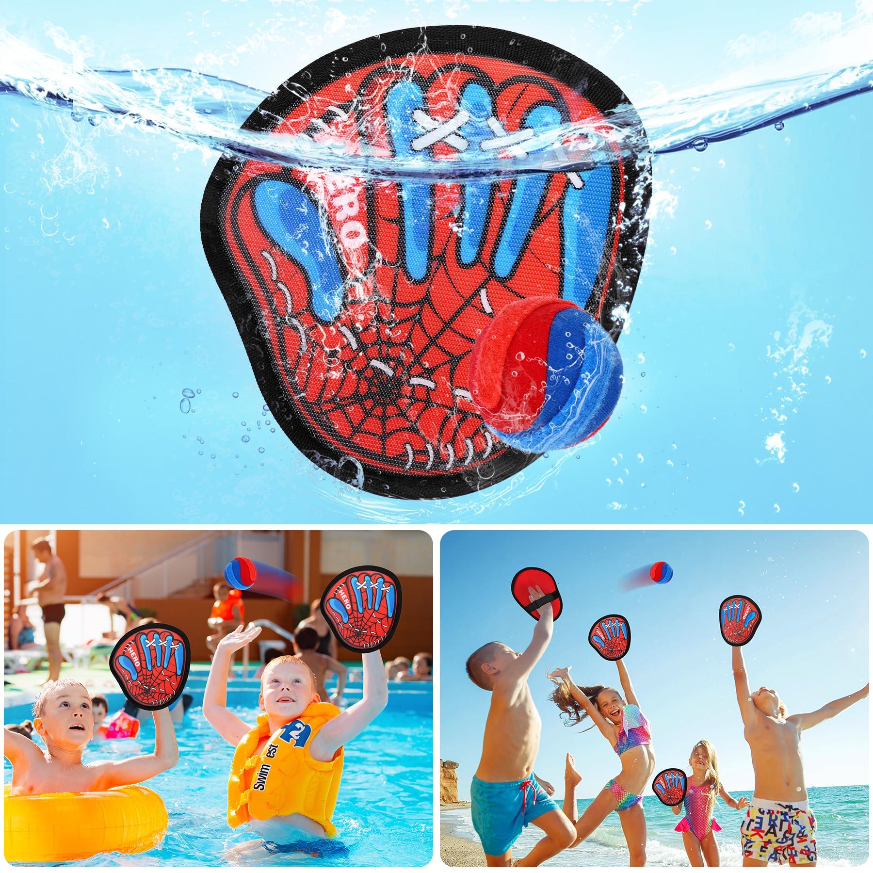 Toss and Catch Ball Game Set - Kids Outdoor Beach Pool Toys,Upgraded Sticky Balls & Toddler Baseball Training Glove,Fun Outdoor Sport Yard Game Toy,Birthday Gift for 3 4 5 6 7 8+ Year Old Boys Girls - Image 3