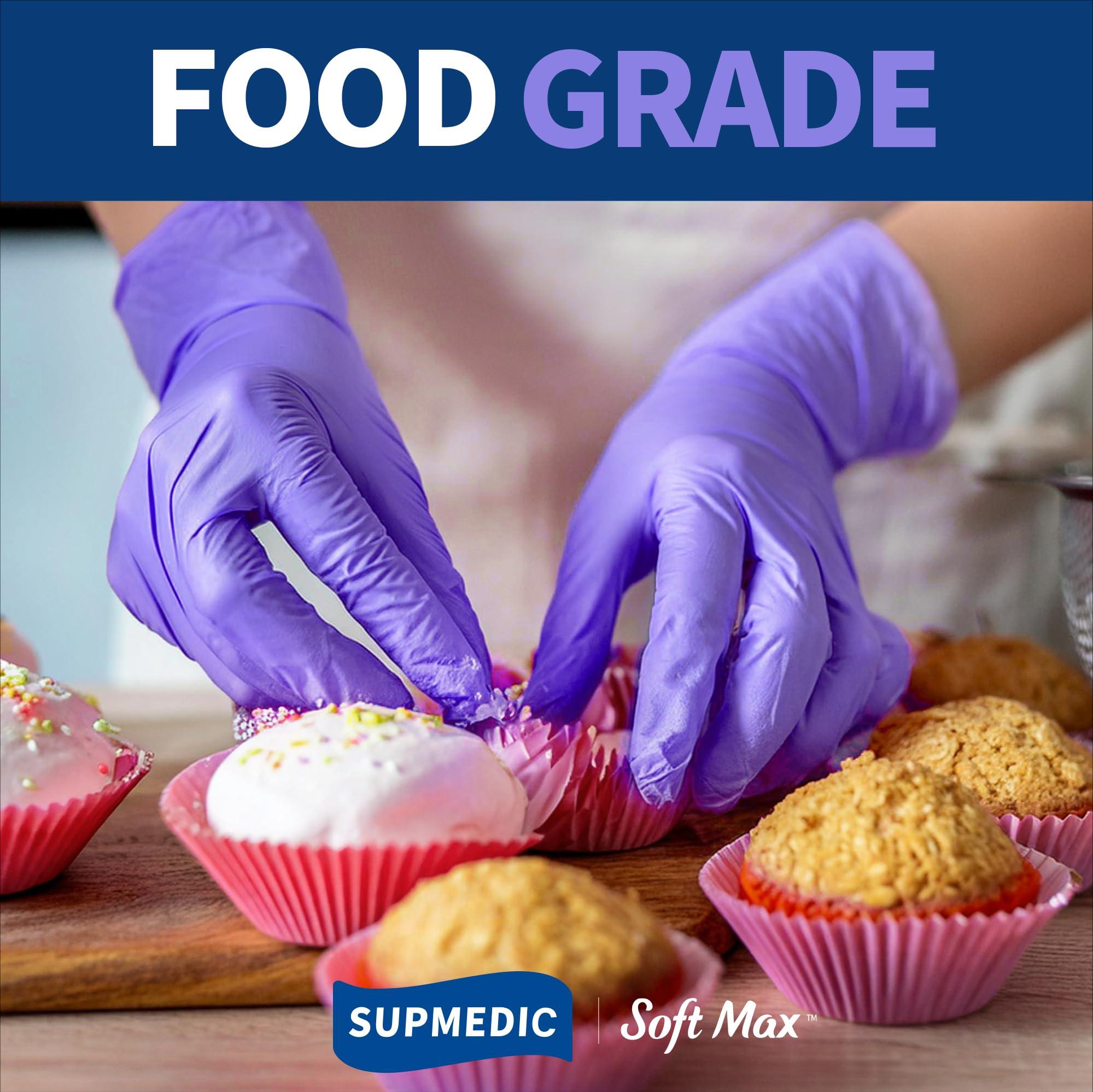 Supmedic Medical Soft Max™ Nitrile Exam Gloves, 100 ct Latex-Free Powder-Free Non-Sterile Food Safe Cleaning Disposable Glove - Image 6