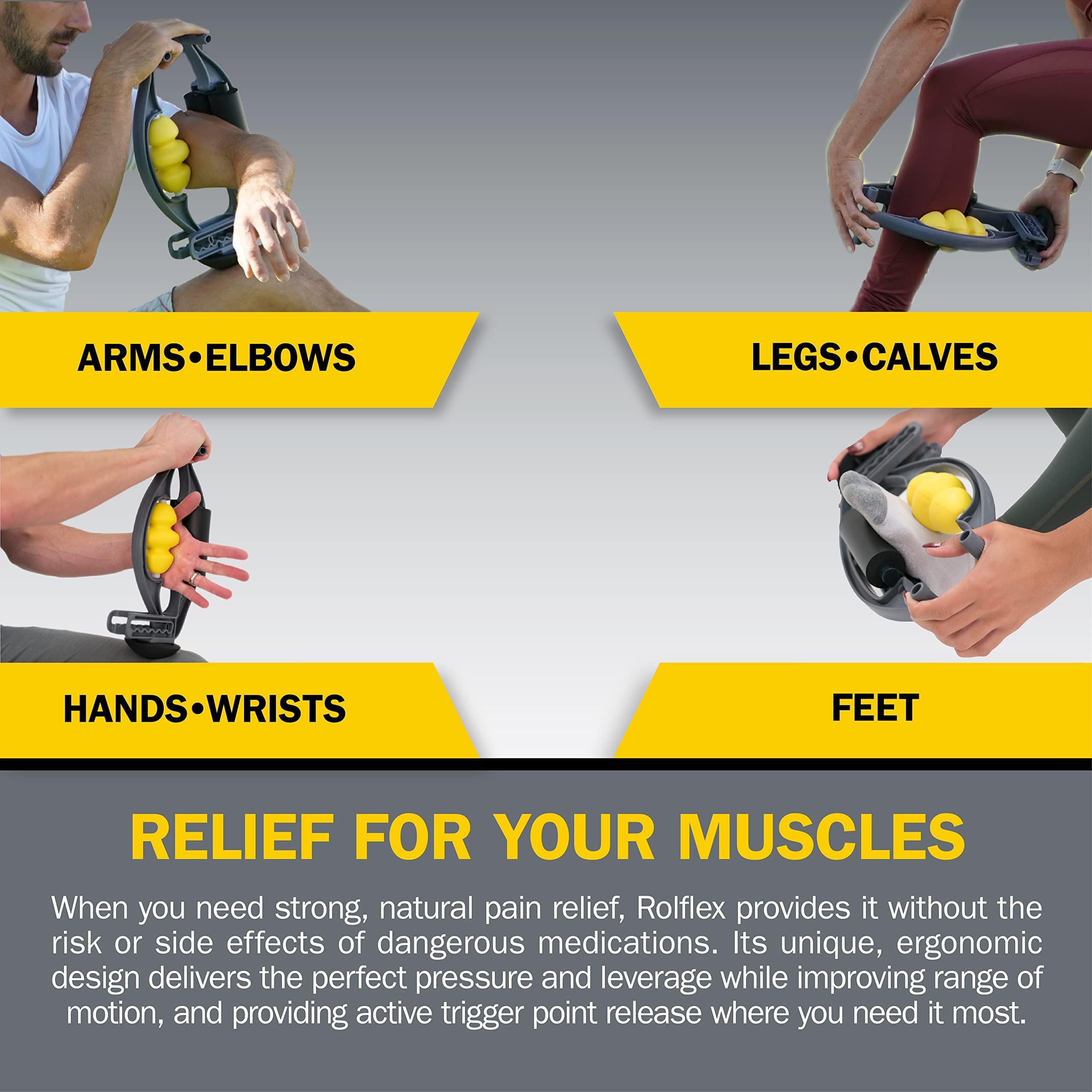 Rolflex Arm & Leg Massager Roller – Roller for Muscles Deep Tissue to Address Golfer’s Elbow, Tennis Elbow, Carpal Tunnel & More – Arm Massager & Leg Roller for Inflammation & Faster Recovery - Image 8