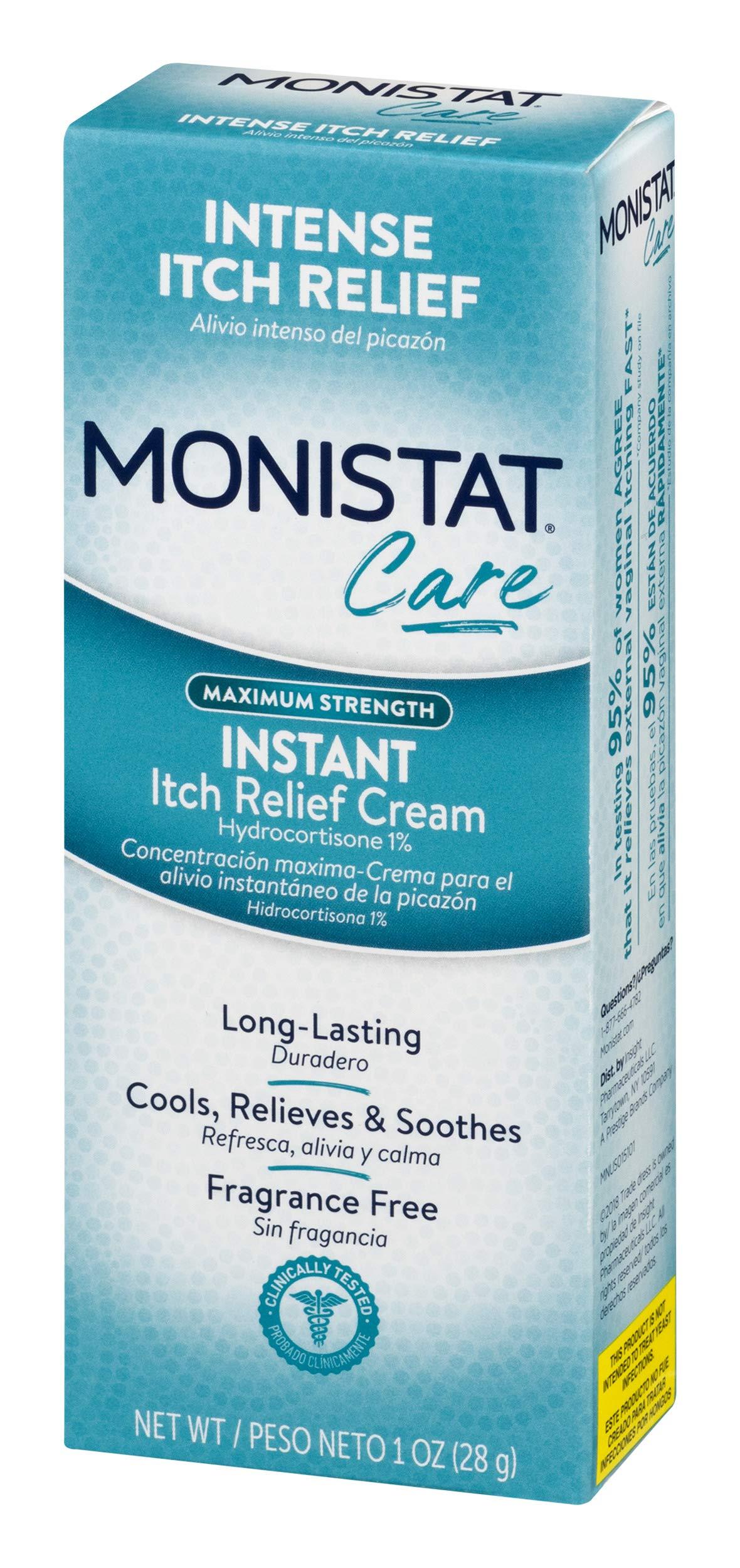 Monistat Instant Itch Relief Cream for Women, Maximum Strength Feminine Itch Care, 1 oz, 2 Pack - Image 12