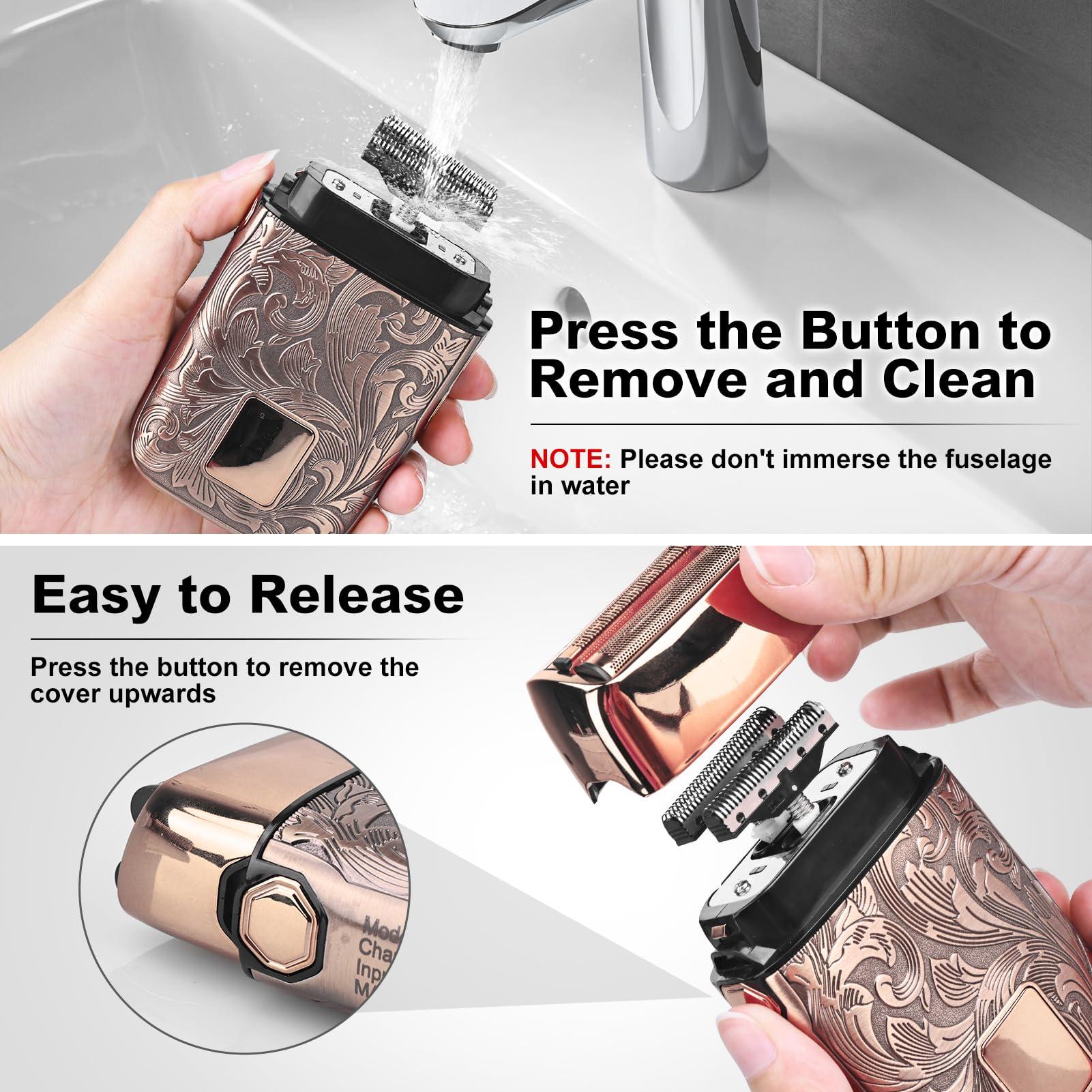 Ufree Foil Shavers Electric Razor for Men, Beard Trimmer Grooming Shaving Kit, Hair Trimmer, Cordless Head Shavers for Bald Men Barber Clippers, Birthday Gifts for Him - Image 5