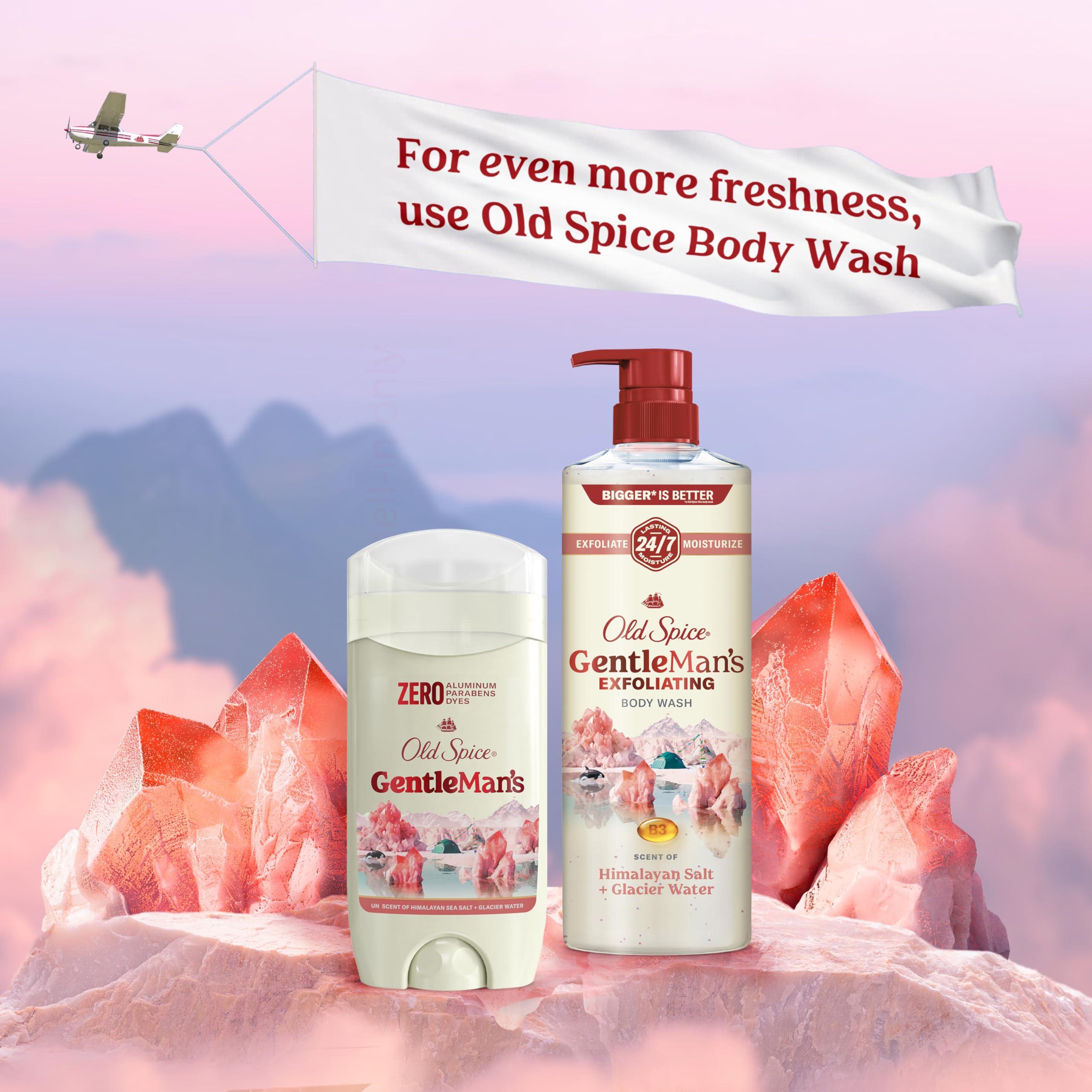 Old Spice GentleMan's Aluminum Free Dry Feel Deodorant for Men, 24/7 Lasting Freshness, Gentle on Skin with Skin Conditioners, Himalayan Sea Salt + Glacier Water Scent, 3.0 oz (Pack of 3) - Image 8