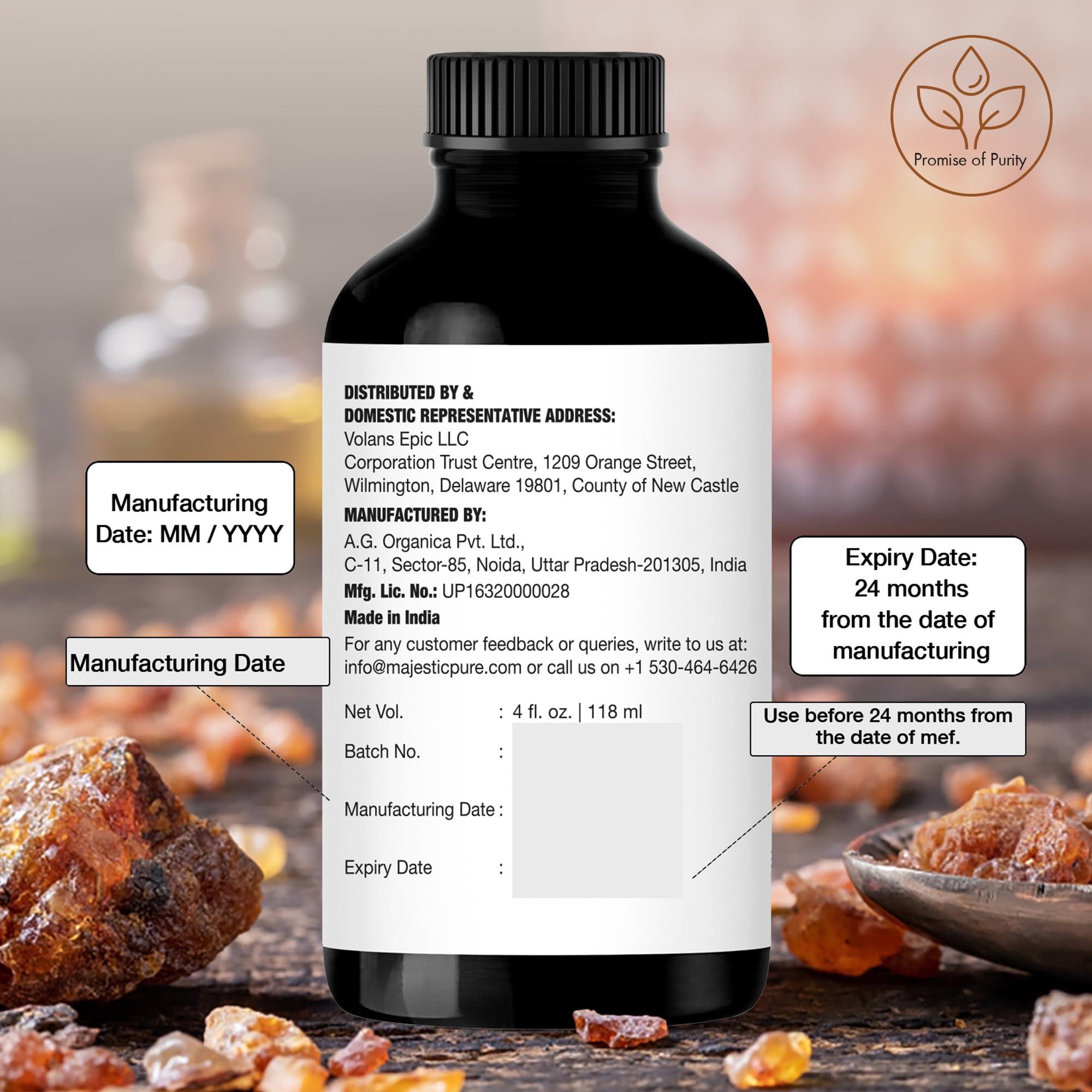 MAJESTIC PURE Frankincense Essential Oil with Glass Dropper | 100% Pure and Natural Frankincense Oil | Premium Grade Essential Oils for Diffusers, Skin, Aromatherapy, Massage | 4 Fl Oz - Image 6