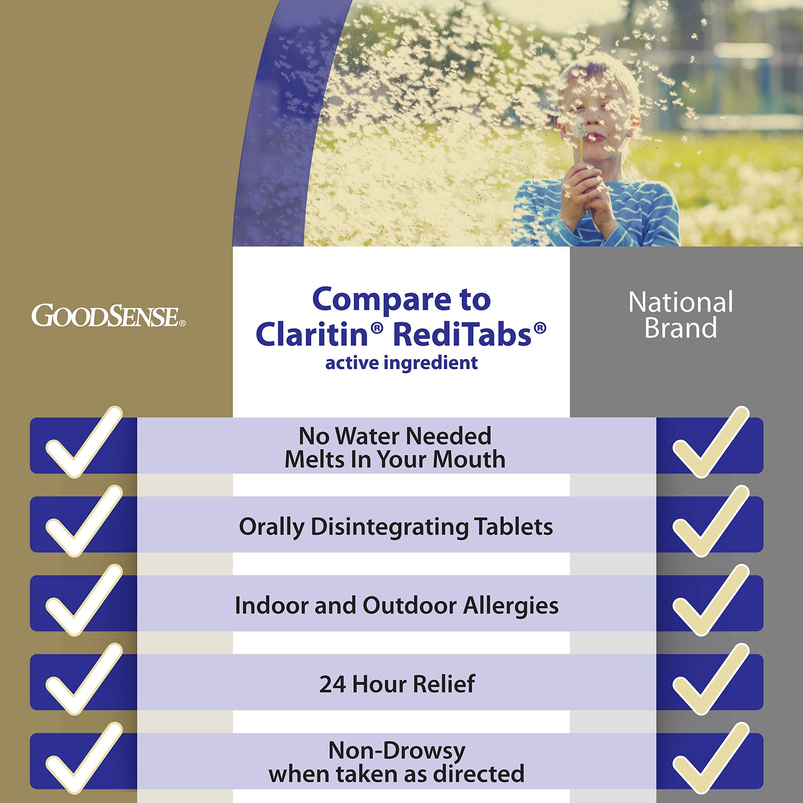 GoodSense Loratadine Orally Disintegrating Tablets, 10 mg, 24 Hour Allergy Tablets, 30 Count - Image 2