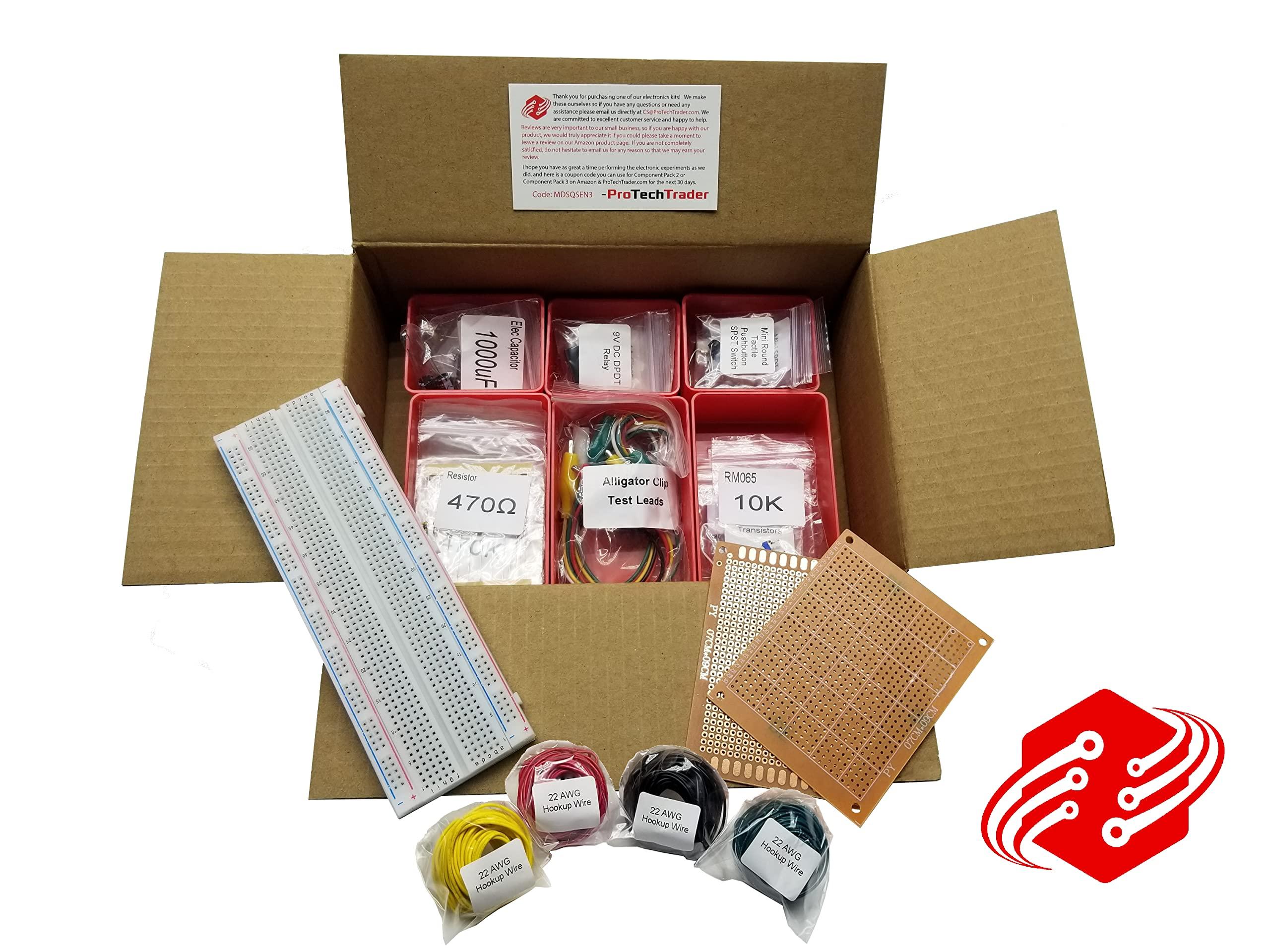 Make: Electronics 3rd Ed Kit 1 Economy - Beginner, Intermediate, & Advanced (Teen - Adult) Component Pack for The Experiments in Make: Electronics 3rd Ed by Charles Platt - Covers Sections 1-3 - Image 3