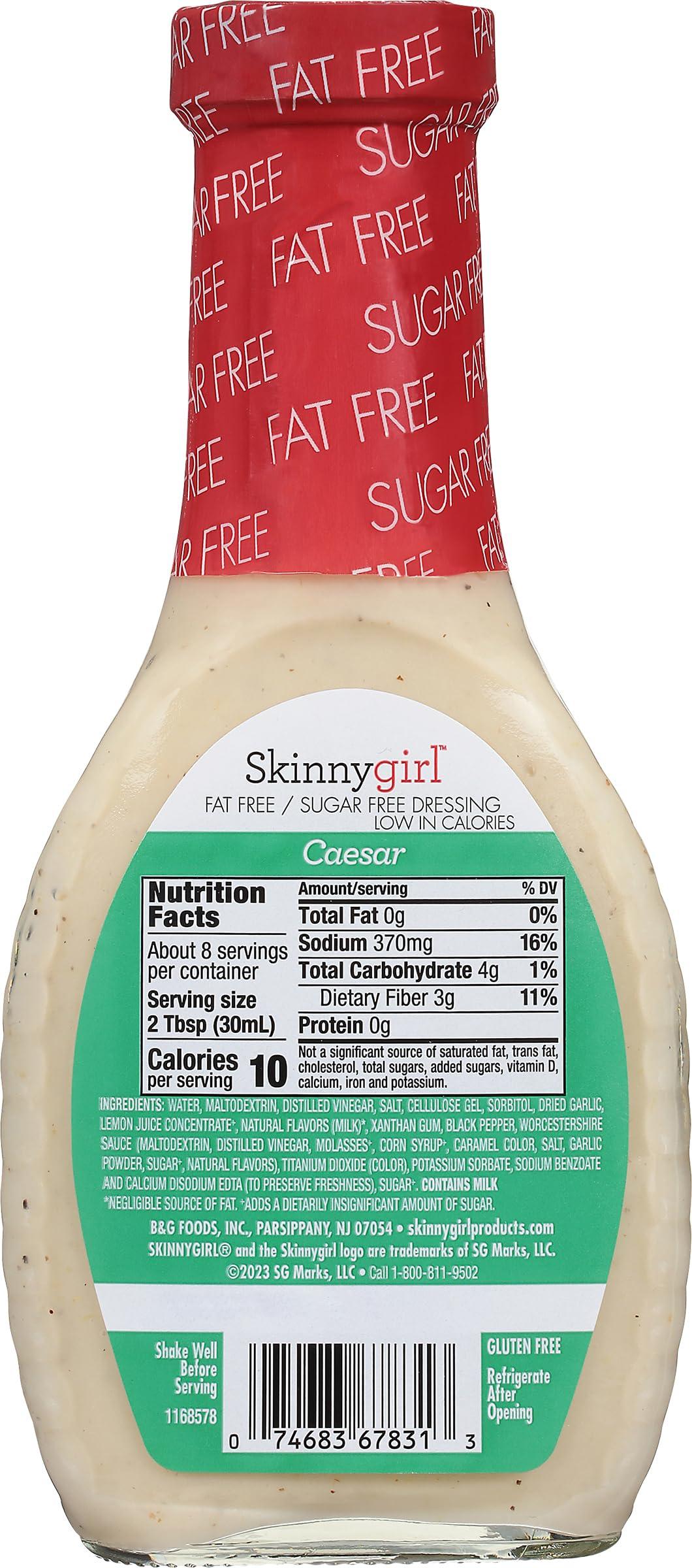Skinnygirl Sugar Free Gluten Free Salad Dressing, Caesar, 8 Ounce - Image 4
