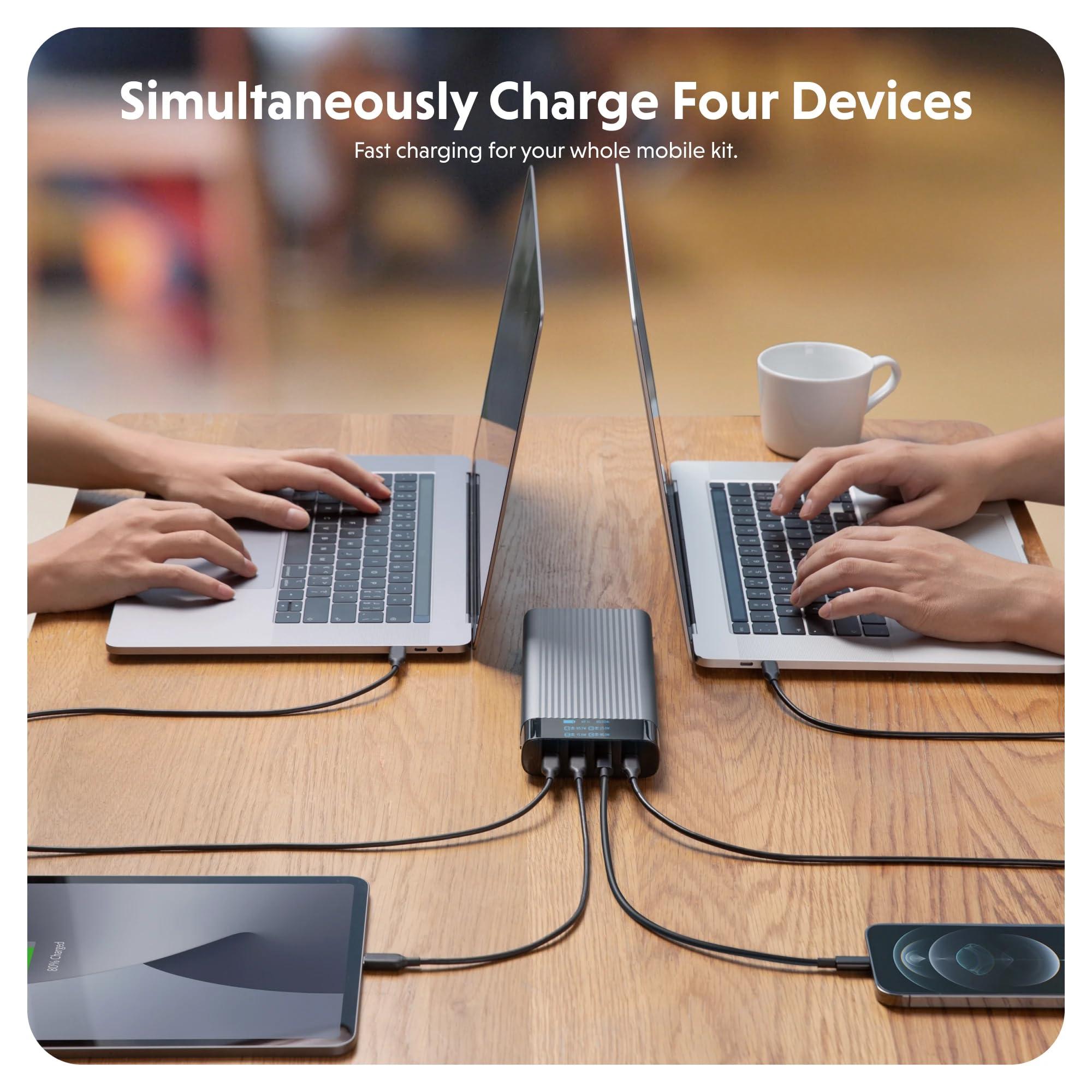 HyperJuice 245W USB-C 100Wh Battery Pack, M1 MacBook, iPad, iPhone, and More, Fast Charger Type C 27000 mAh Power Bank, Portable Charger - Image 2