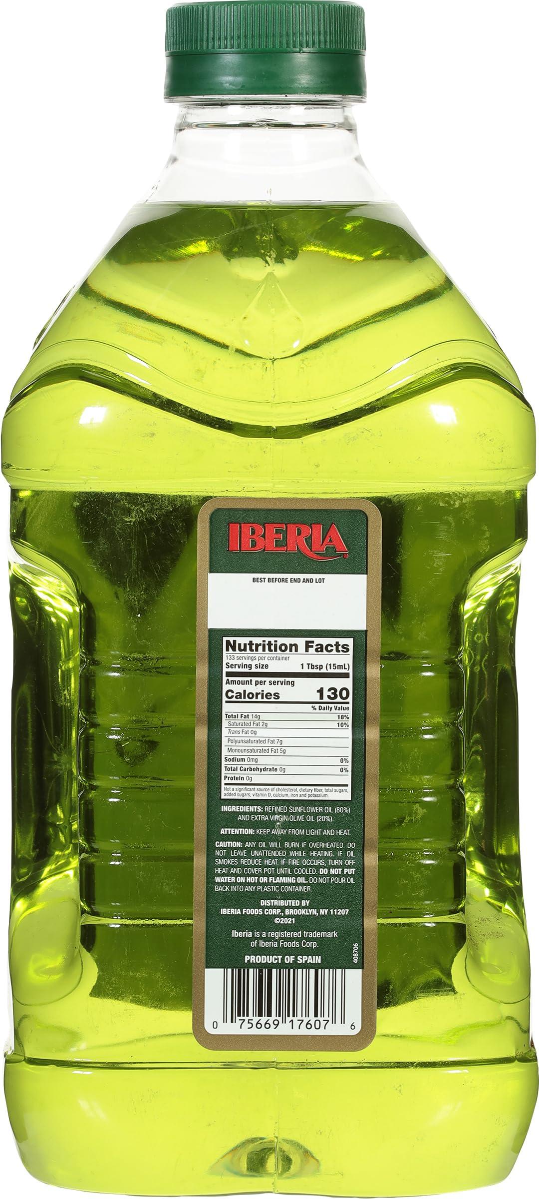 Iberia Premium Blend, Sunflower Oil & Extra Virgin Olive Oil, High Heat Frying, 68 Fl Oz - Image 3