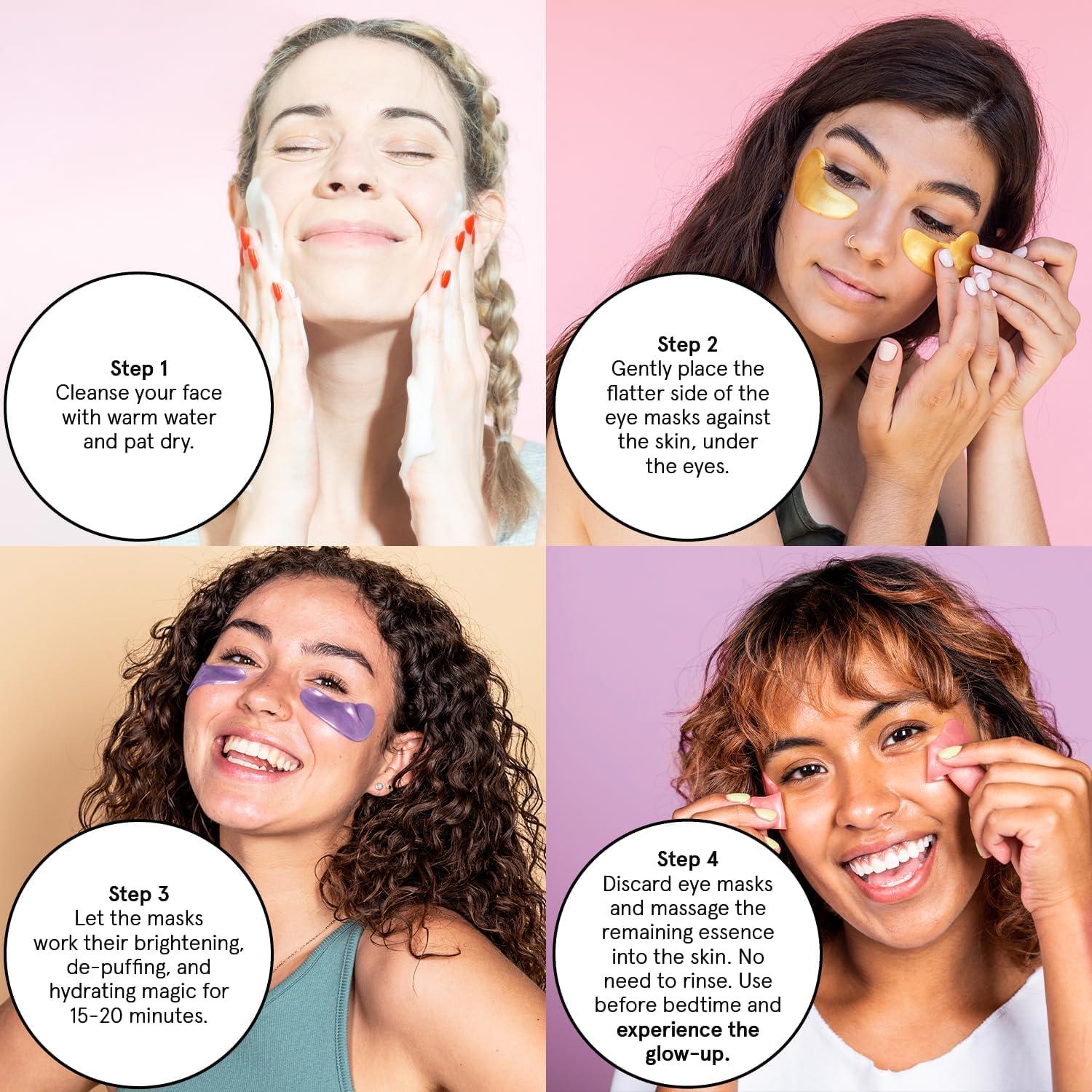 grace & stella Under Eye Patches for Puffy Eyes and Dark Circles (Retinol, 24 Pairs) Restoring Gel Under Eye Masks with Hyaluronic Acid - Vegan Cruelty-Free Skincare Birthday Gifts for Women - Image 7