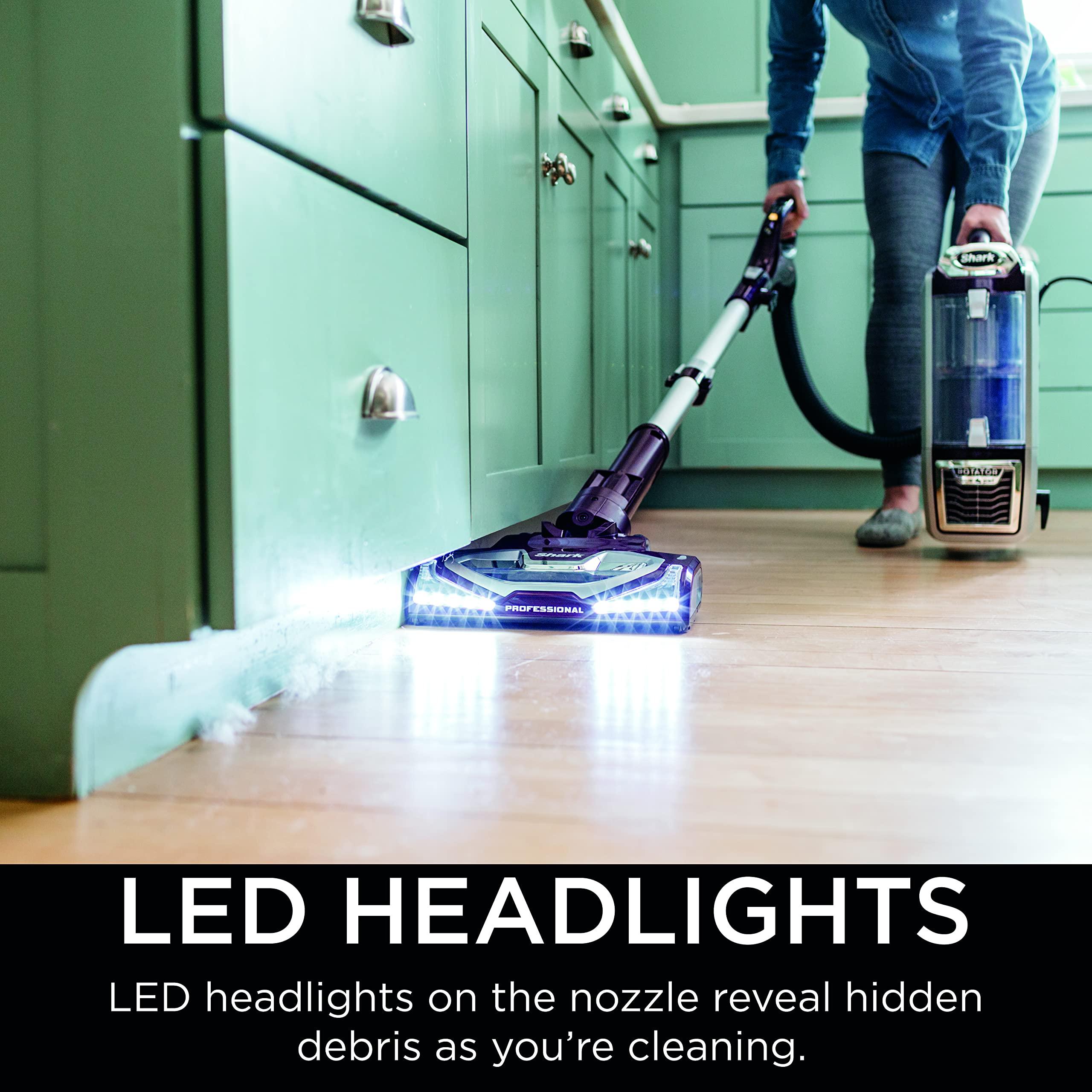 Shark NV752 Rotator Powered Lift-Away TruePet Upright Vacuum with HEPA Filter, Large Dust Cup Capacity, LED Headlights, Upholstery Tool, Perfect Pet Power Brush & Crevice Tool, Bordeaux - Image 6
