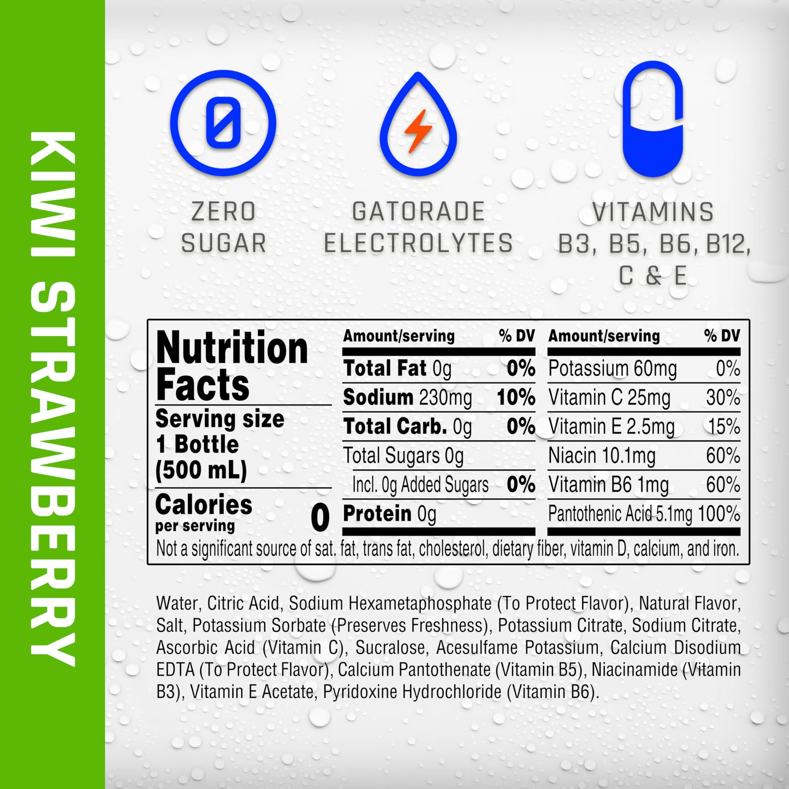 Propel, Kiwi Strawberry, Zero Calorie Sports Drinking Water with Electrolytes and Vitamins C&E, 16.9 Fl Oz (12 Count) - Image 2