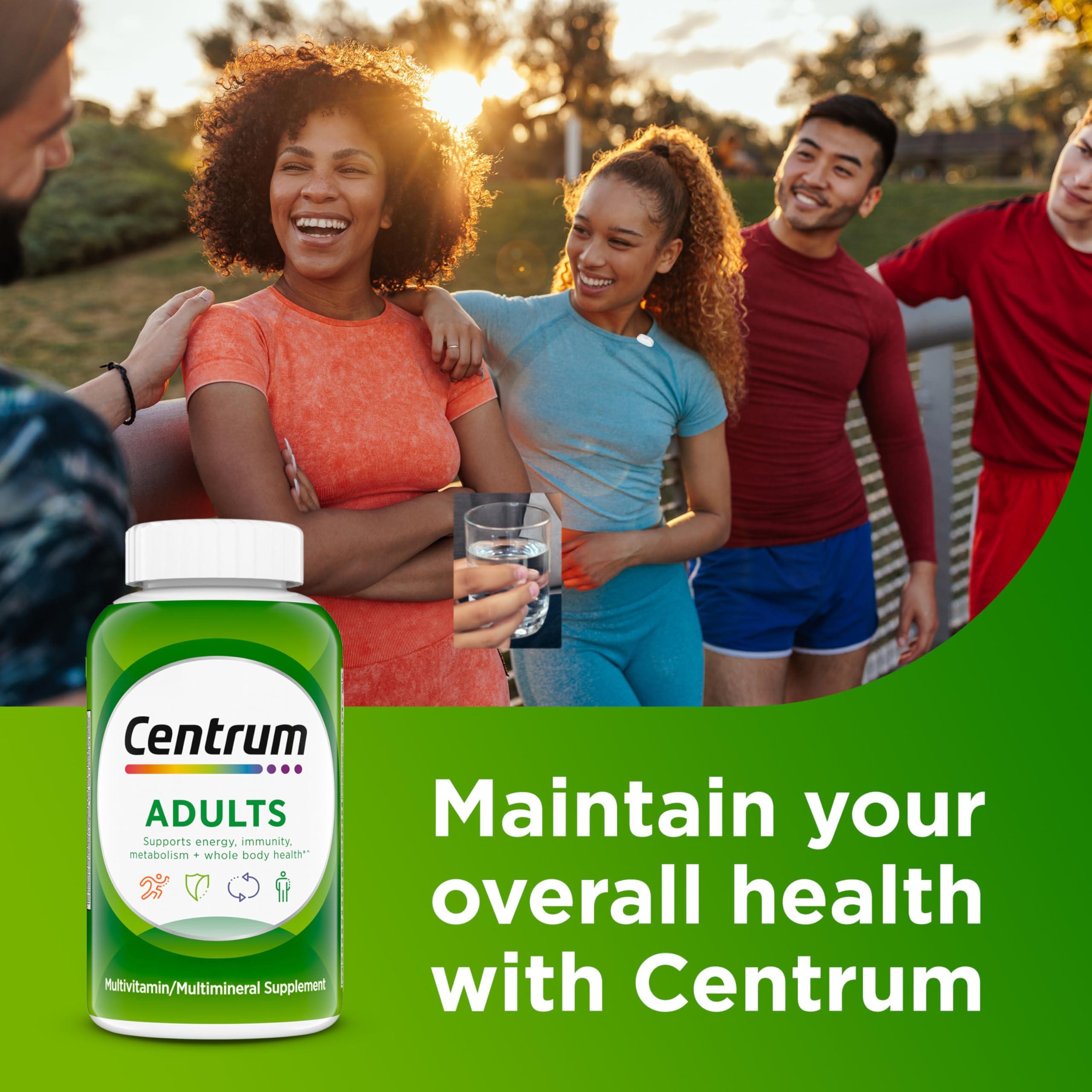 Centrum Adult Multivitamin/Multimineral Supplement with Antioxidants, Zinc, Vitamin D3 and B Vitamins, Gluten Free, Non-GMO Ingredients - 200 Count - Image 8