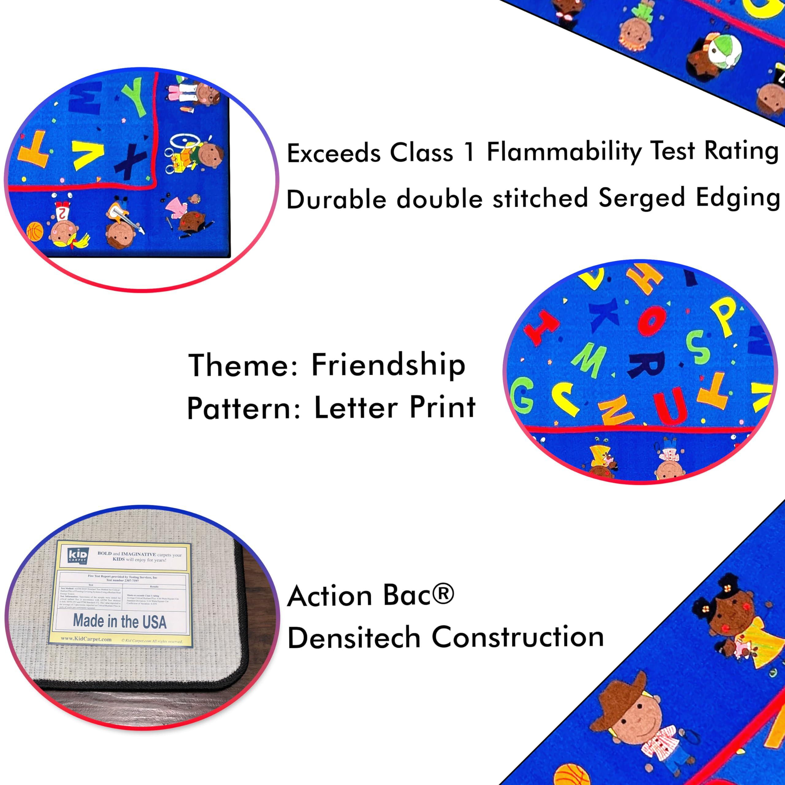 KidCarpet.com Friends Together Friendship Classroom Rug, 7'6" x 12' Rectangle - Image 6