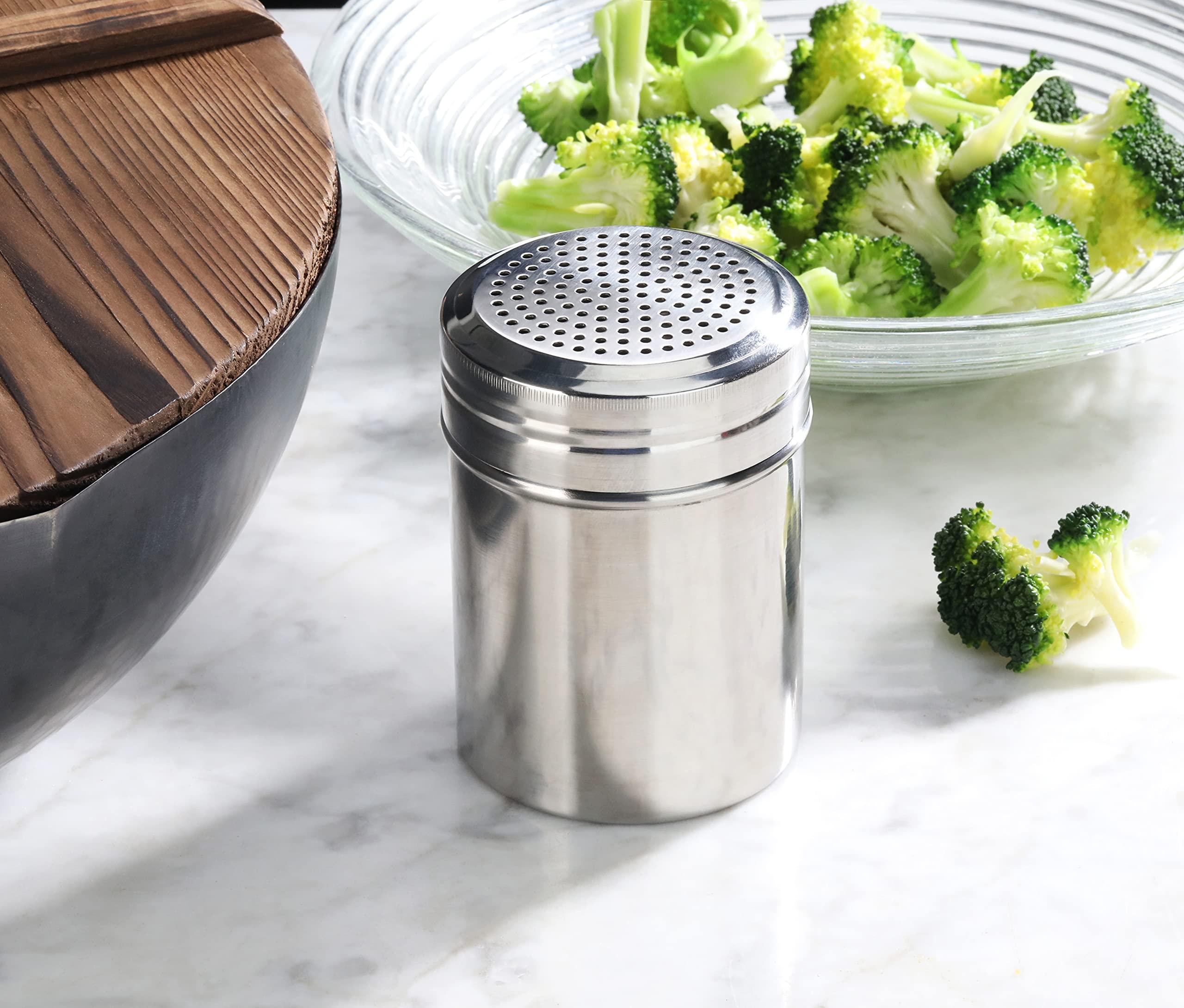 New Star Foodservice 28478 Stainless Steel Dredge Shaker, 10-Ounce, Set of 2 - Image 2