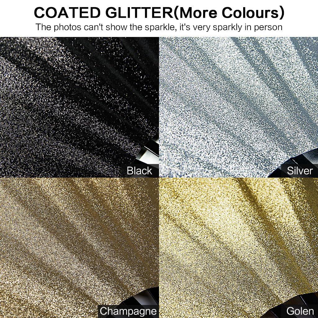 Raveahem Glitter Large Rave Folding Clack Hand Fan with holster for men/women Handheld Fan for EDM,Festival,Club,Party,Dance (Blk) - Image 7