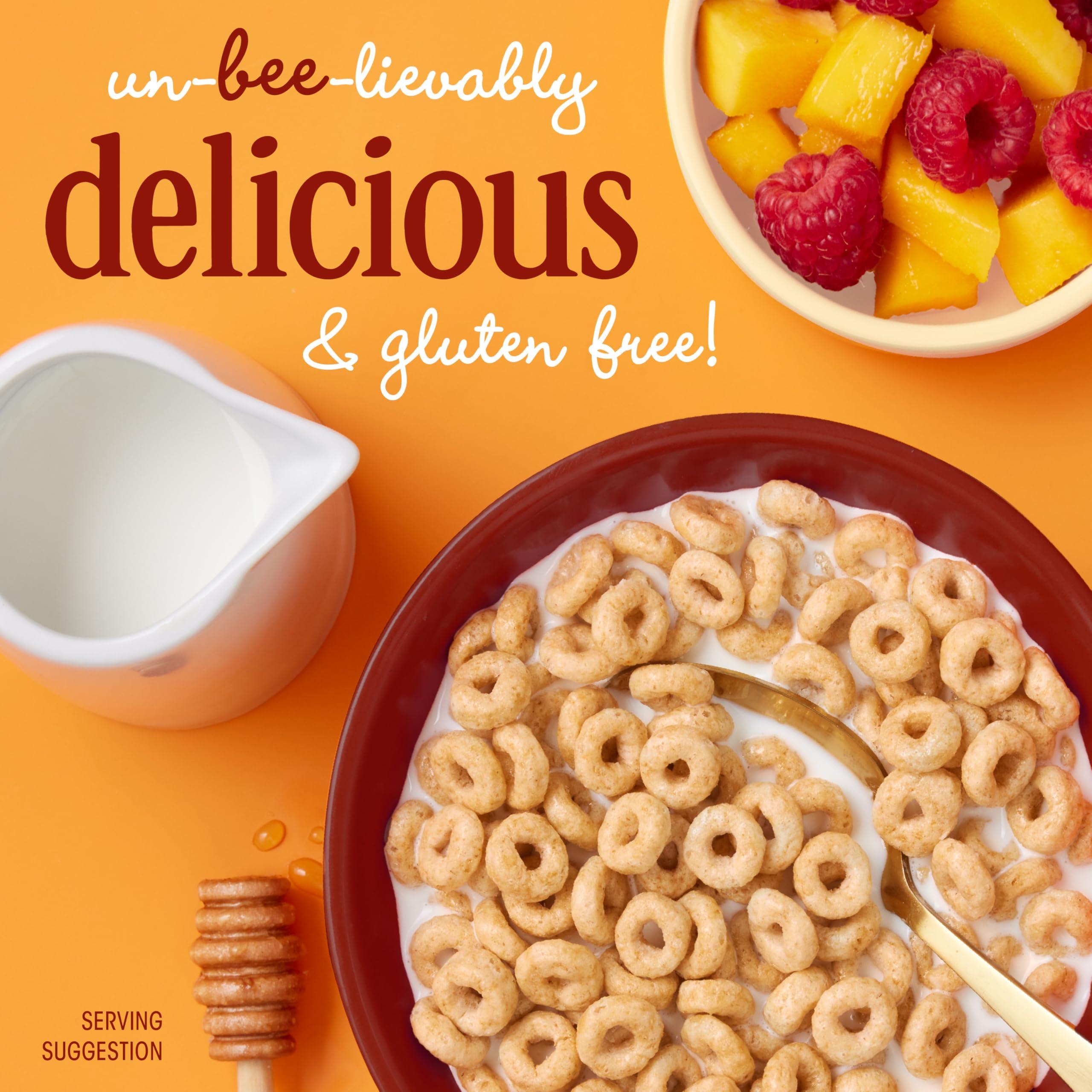 Honey Nut Cheerios, Heart Healthy Gluten Free Breakfast Cereal with Whole Grain Oats, Mega Size, 27.2 oz - Image 3