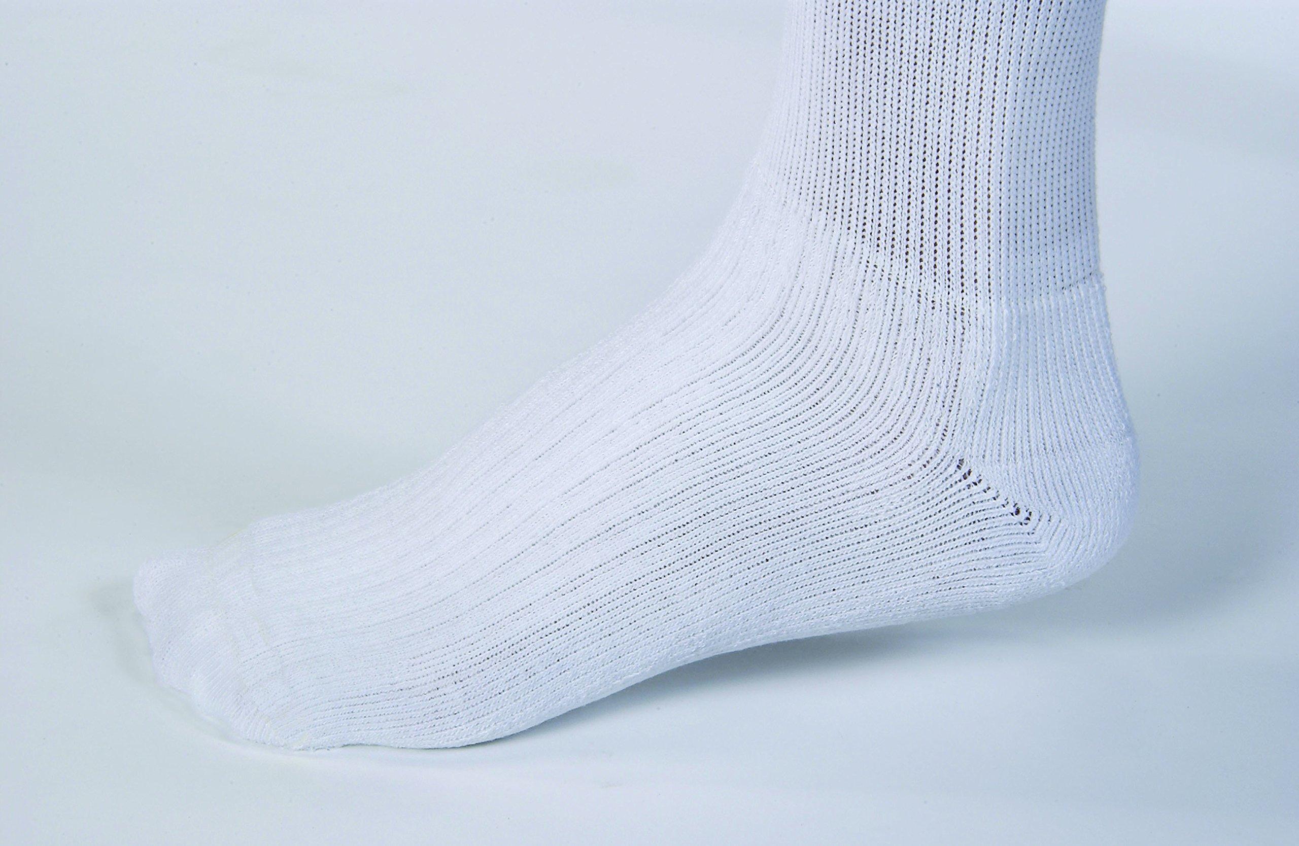 JOBST Activewear Compression Socks, 15-20 mmHg, Knee High, Large, White - Image 2