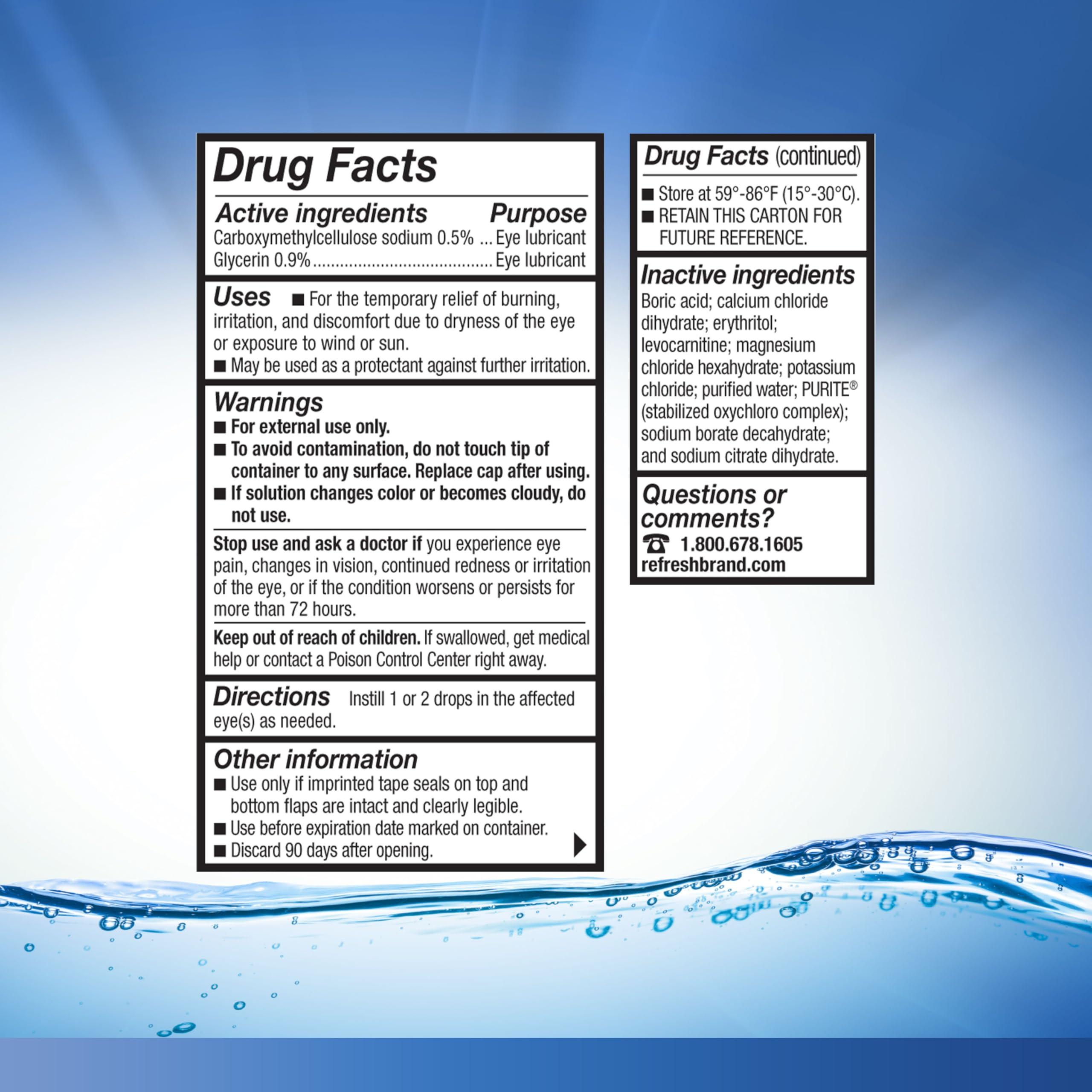 Refresh Optive Lubricant Eye Drops, 0.5 Fl Oz Sterile - Image 6