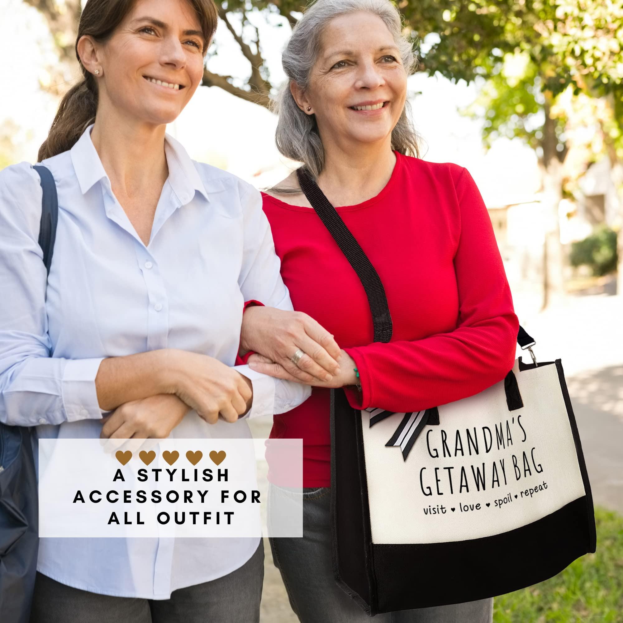 GINGULMINA Grandma Gifts - Gifts for Grandma from Grandchildren - Canvas Tote Bag - Image 7