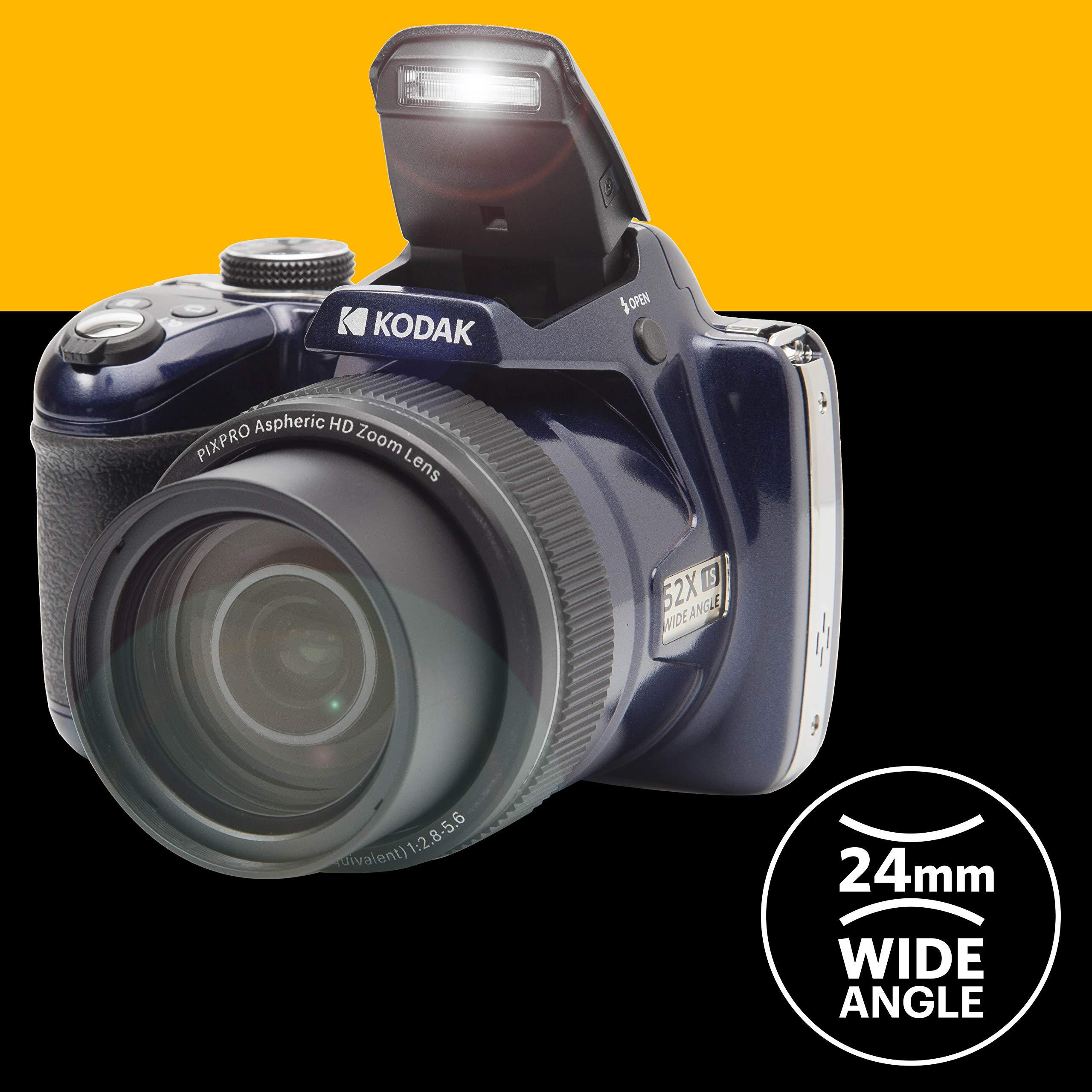 KODAK PIXPRO AZ528 Astro Zoom BSI-CMOS Bridge Digital Camera 16MP 52X 1080p Wi-Fi (Midnight Blue) - Image 5