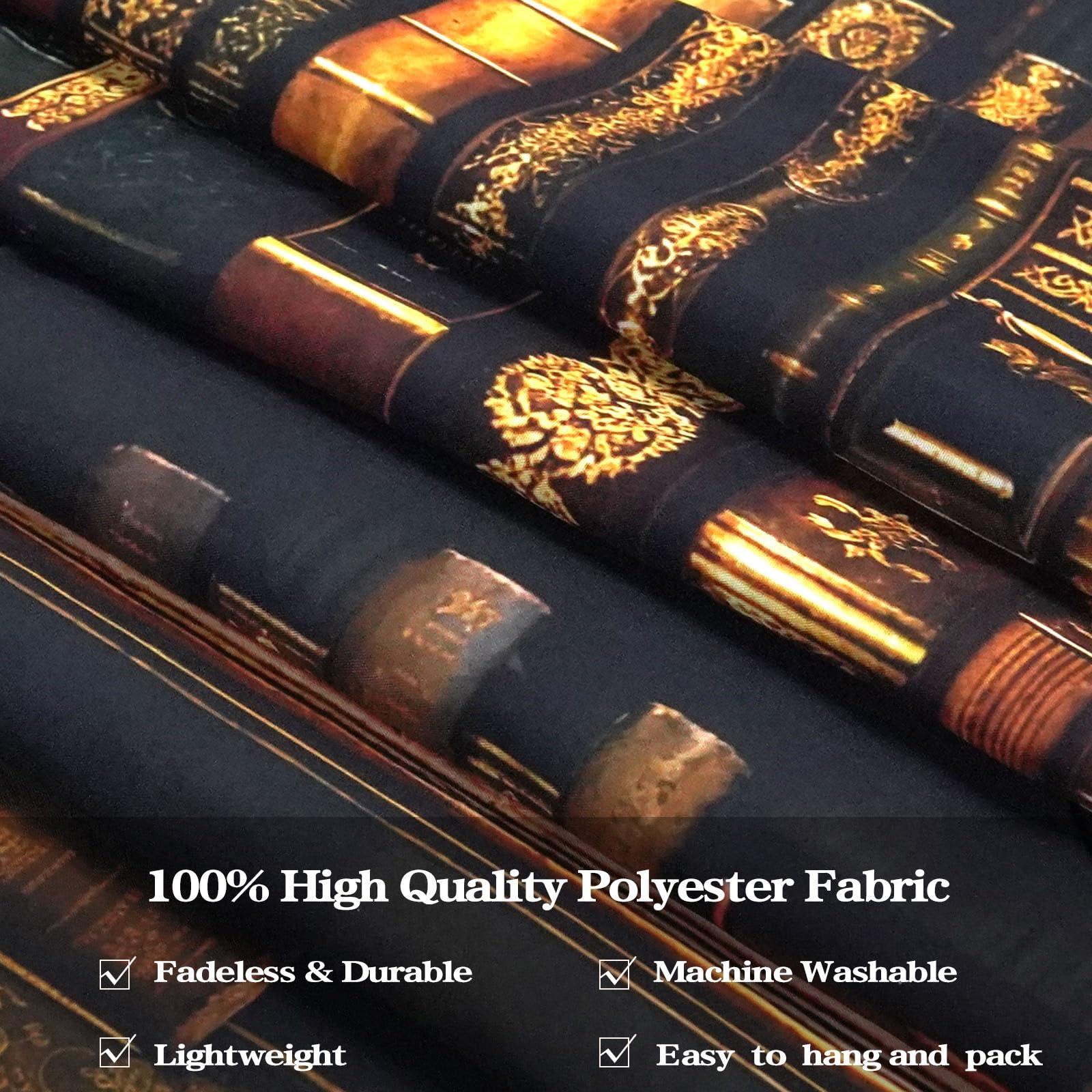 Accnicc Vintage Bookshelf Tapestry Medieval Art Book Tapestries Wall Hanging Gothic Dark Academia Retro Library Backdrop Tapestry for Bedroom Living Room Dorm Study Classroom 60 × 44 inch - Image 6