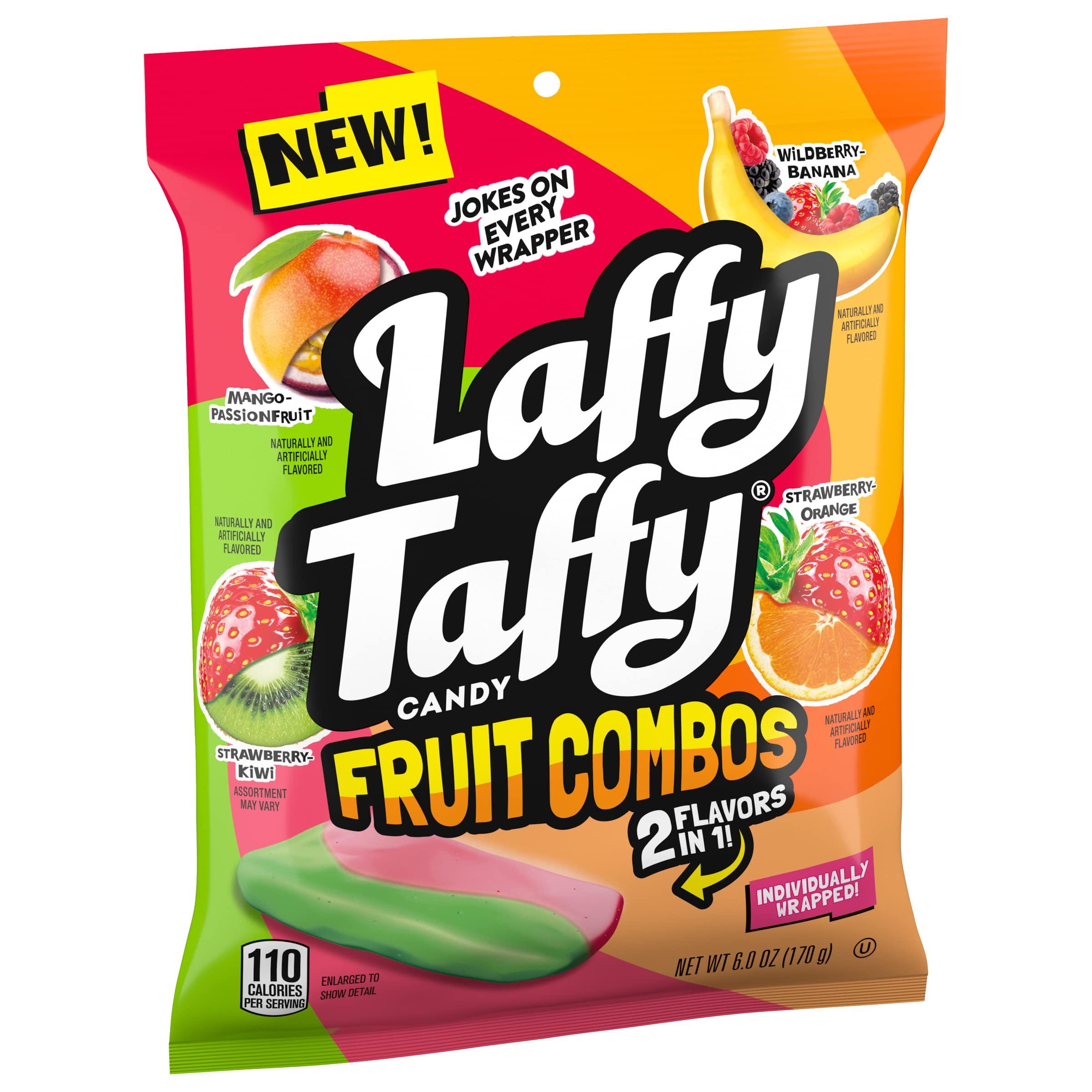 Laffy Taffy Candy, Fruit Combos, Individually Wrapped Mini Bars, 6 Ounce - Image 4