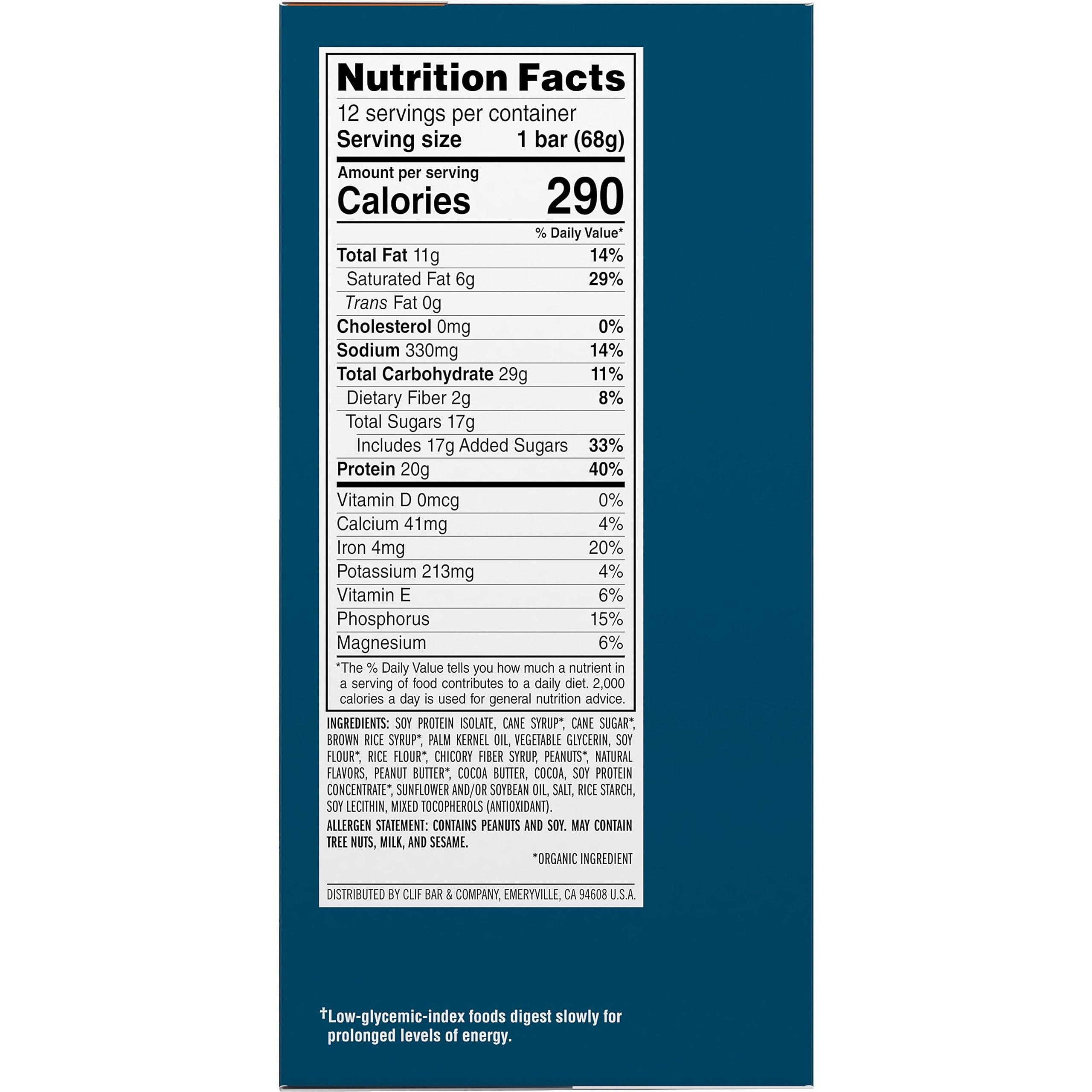 CLIF BUILDERS Protein Bars - Chocolate Peanut Butter Flavor - 20g Plant Based Protein - Gluten Free - Non-GMO - Low Glycemic - No Artificial Sweeteners - Value Pack, 2.4 oz. (12 Count) - Image 15