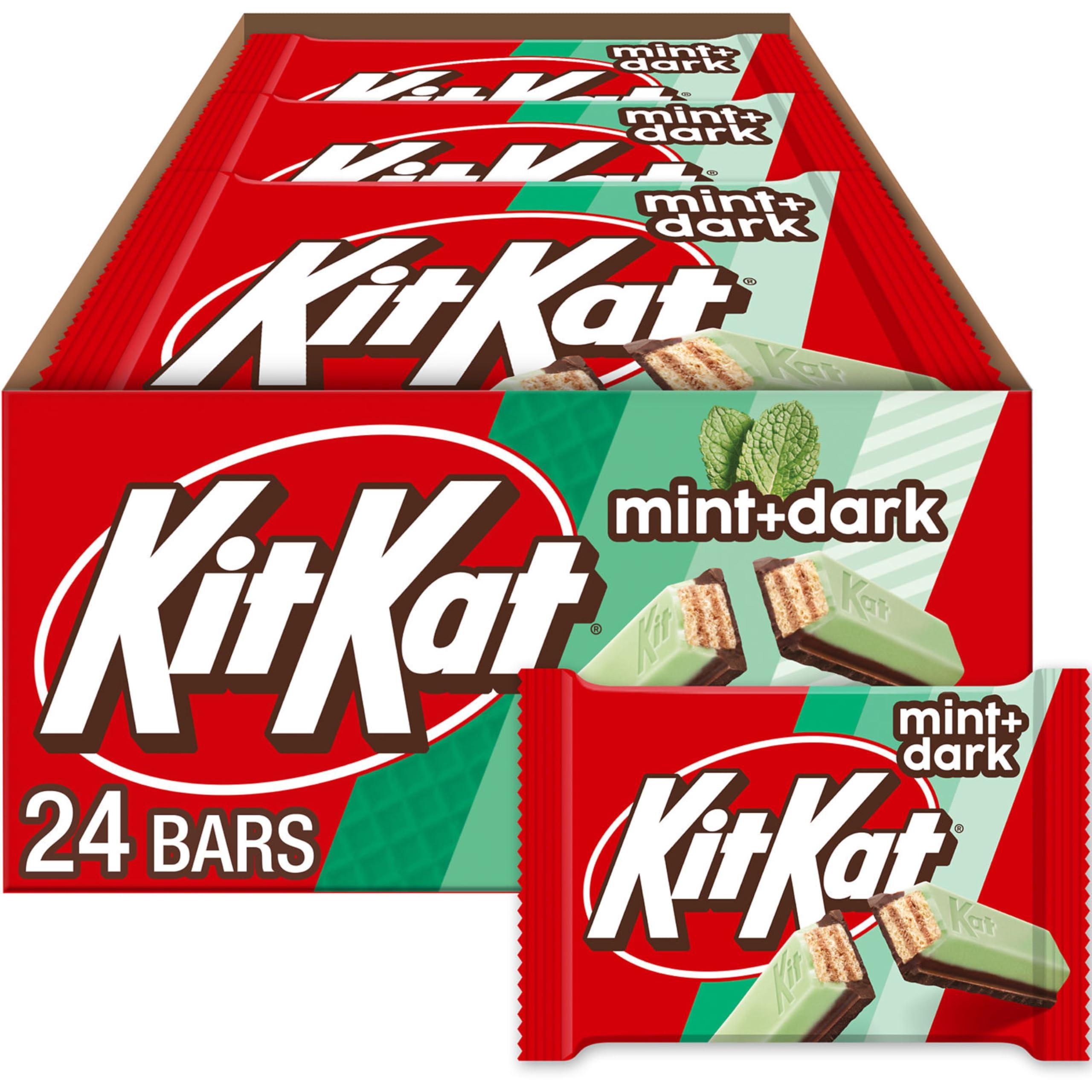 KIT KAT DUOS Dark Chocolate Mint Wafer Candy Bars, 1.5 oz (24 Count)