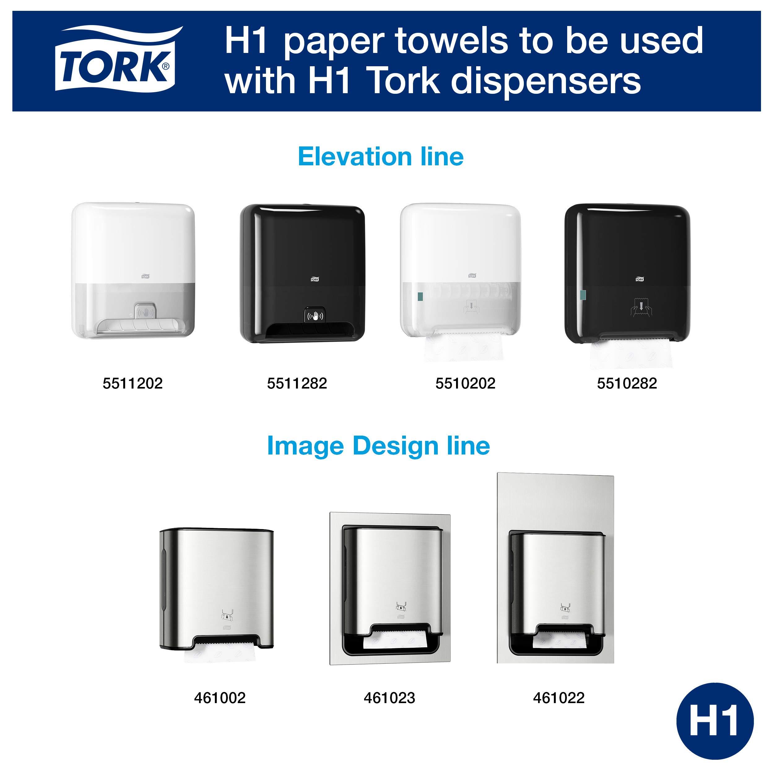 Tork Matic Extra Soft Paper Hand Towel Roll White with Blue Leaf H1, Premium, High Absorbency, 6 Rolls x 300 ft, 290094 - Image 3