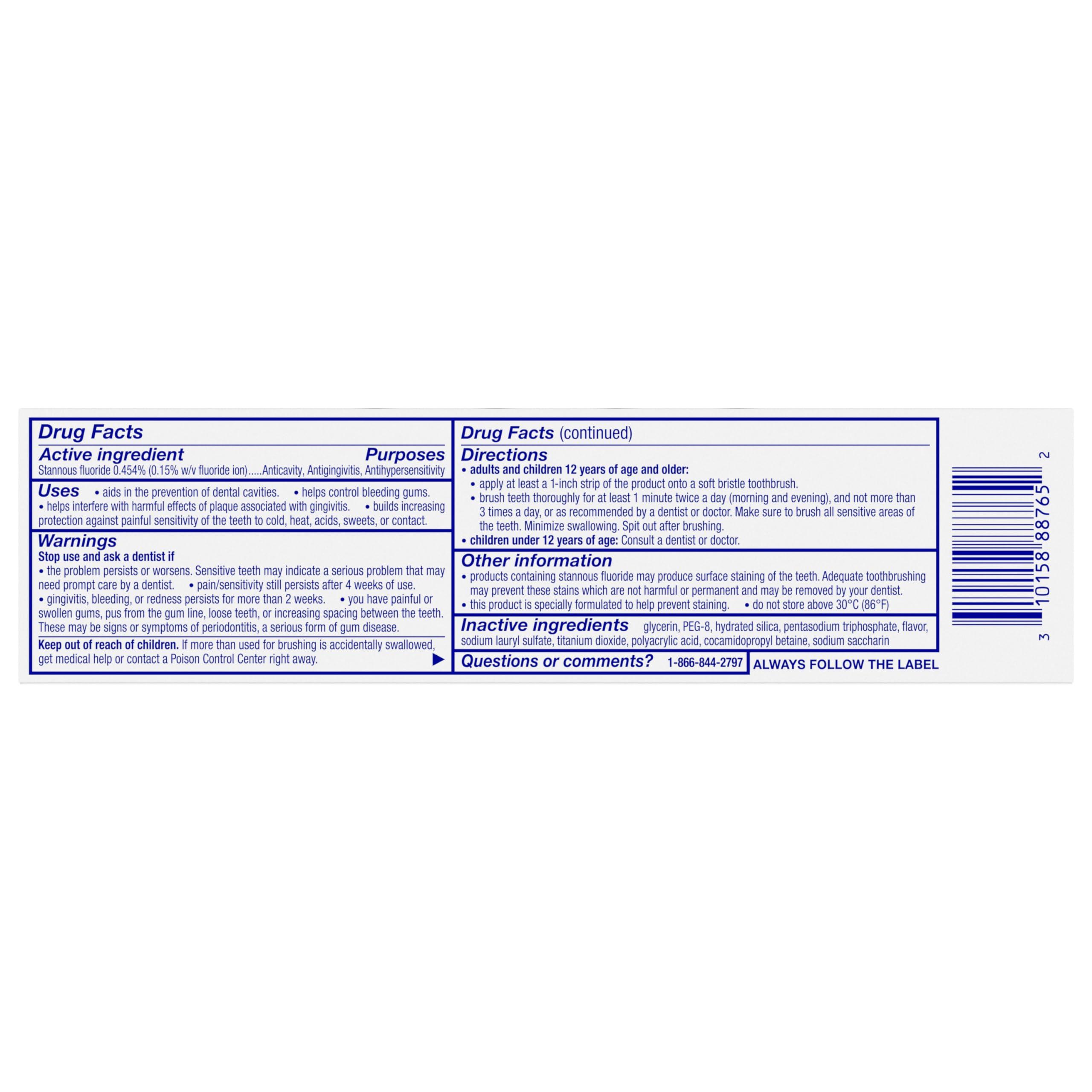 Sensodyne Sensitivity & Gum Whitening Toothpaste, Toothpaste for Sensitive Teeth & Gum Problems, 3.4 Ounces - Image 8